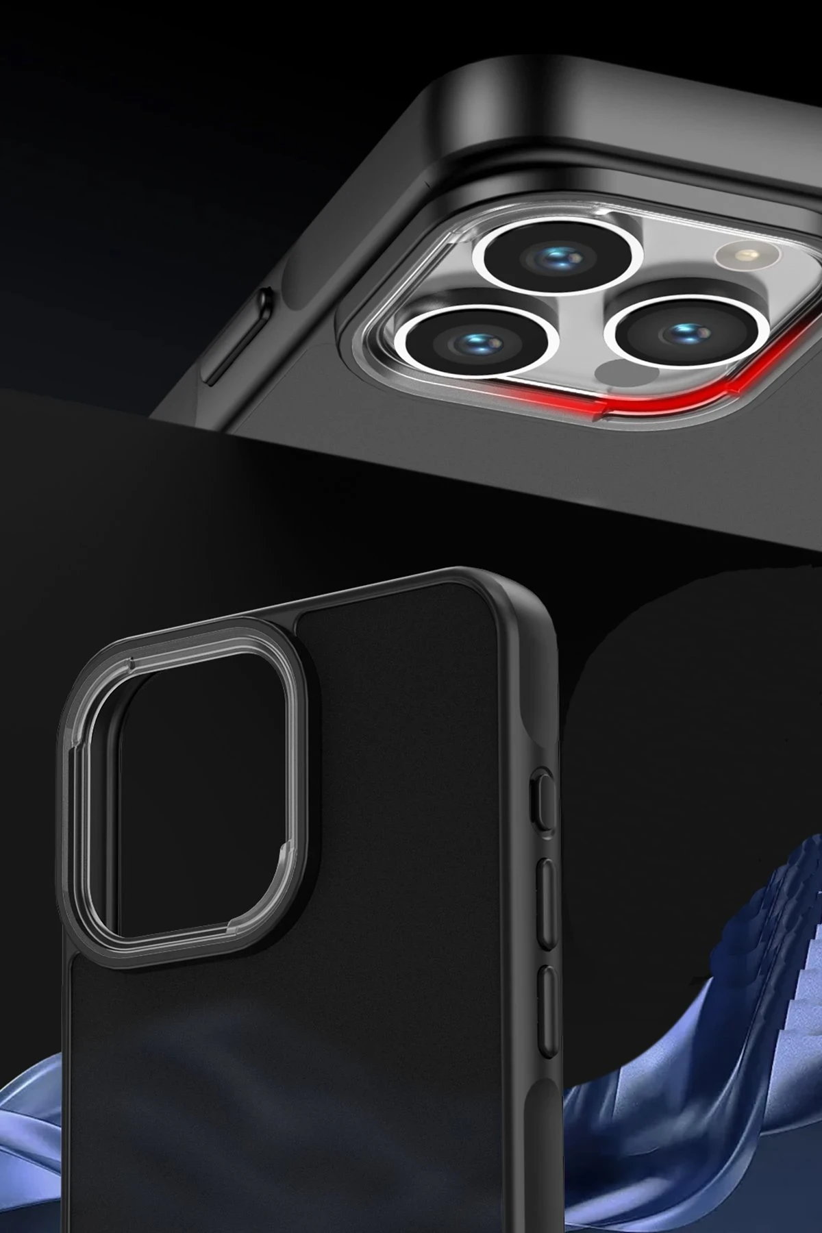 Newface Xiaomi Redmi 13C Kılıf Elegant Kapak - Siyah — görsel 4