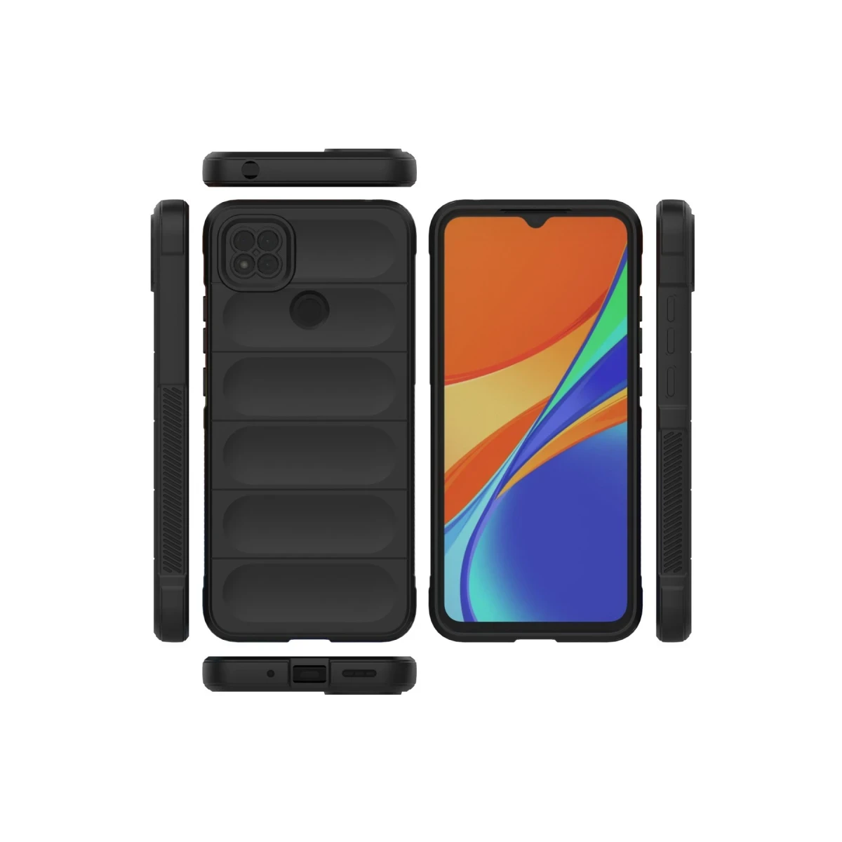 Newface Xiaomi Redmi 9C Kılıf Optimum Silikon - Siyah — görsel 7