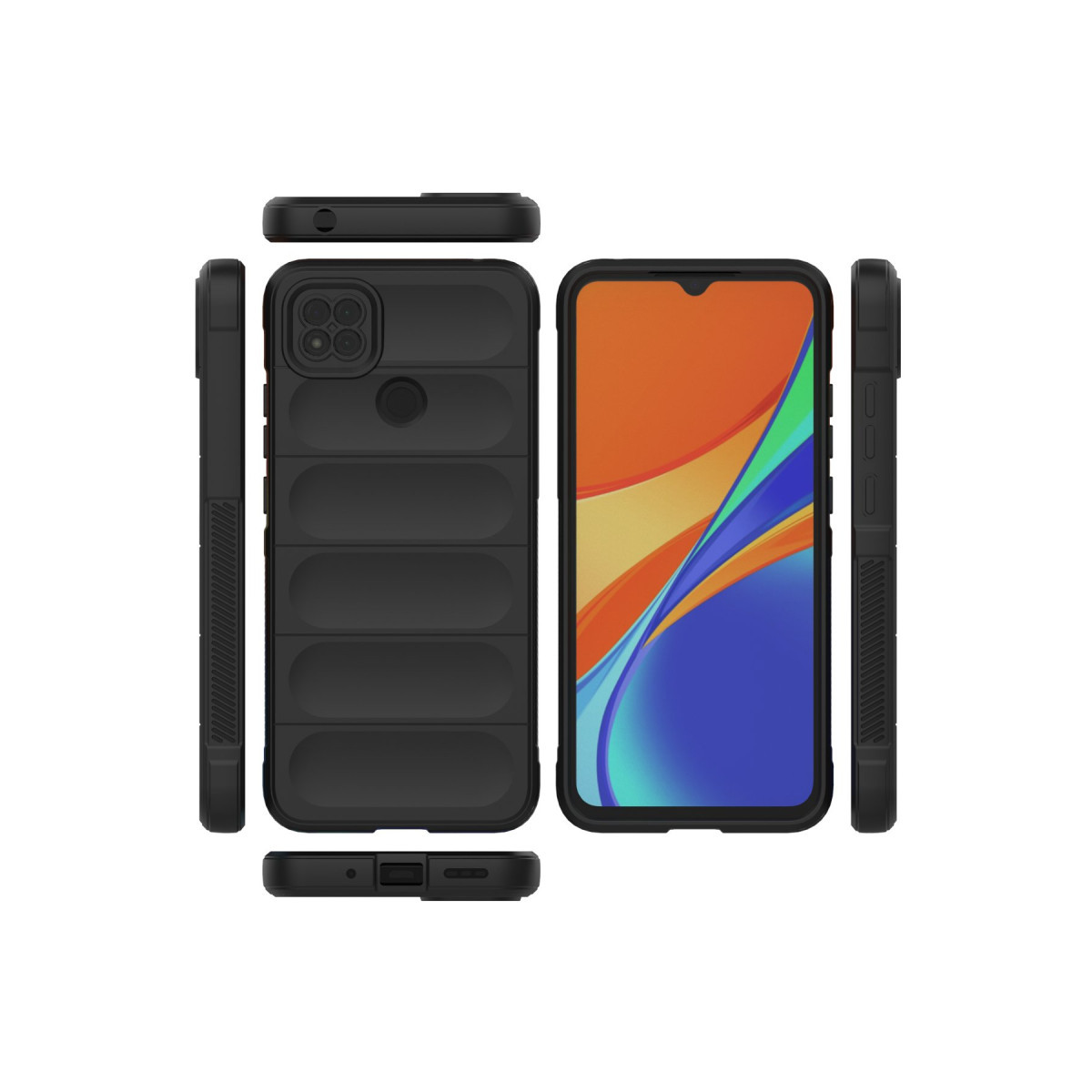 Newface Xiaomi Redmi 9C Kılıf Optimum Silikon - Siyah — görsel 11