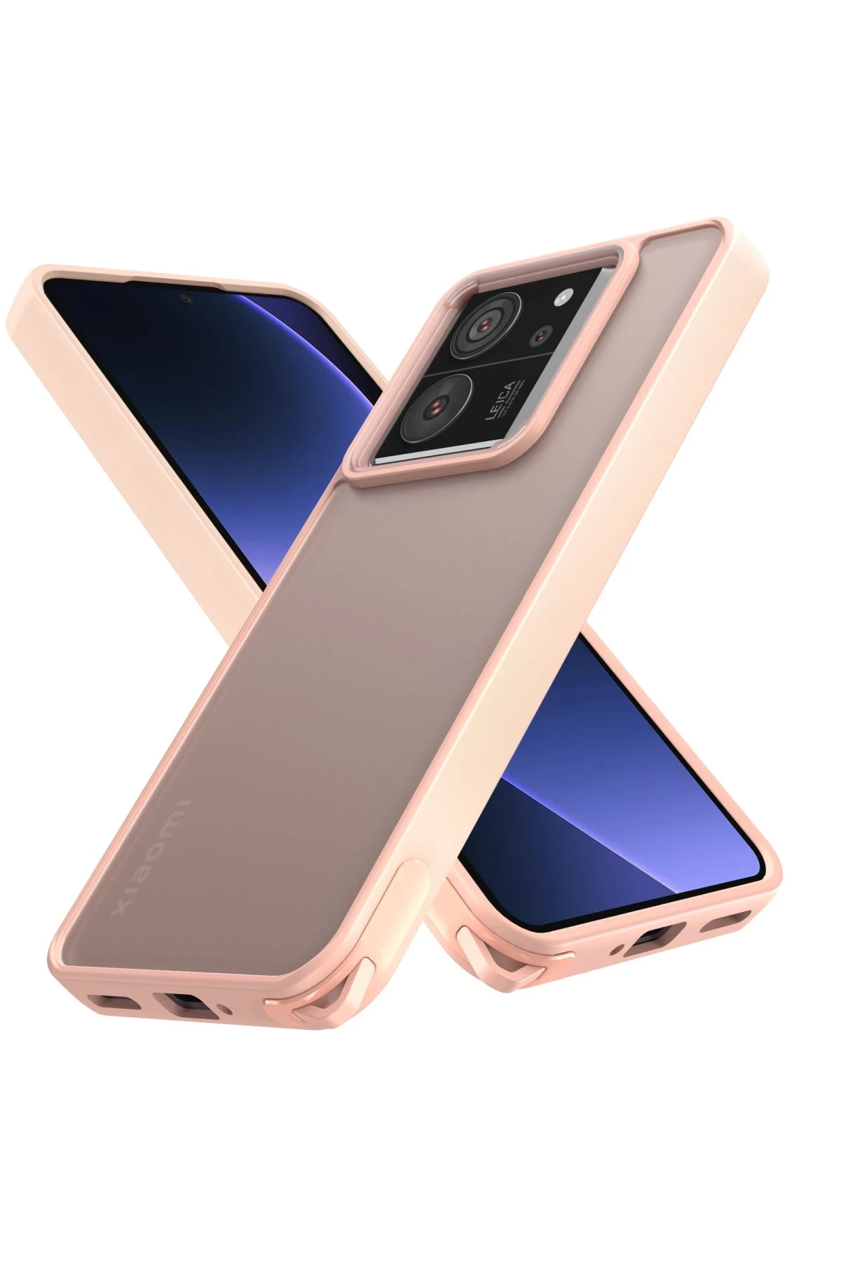 Newface Xiaomi Mi 13T Kılıf Elegant Kapak - Pudra