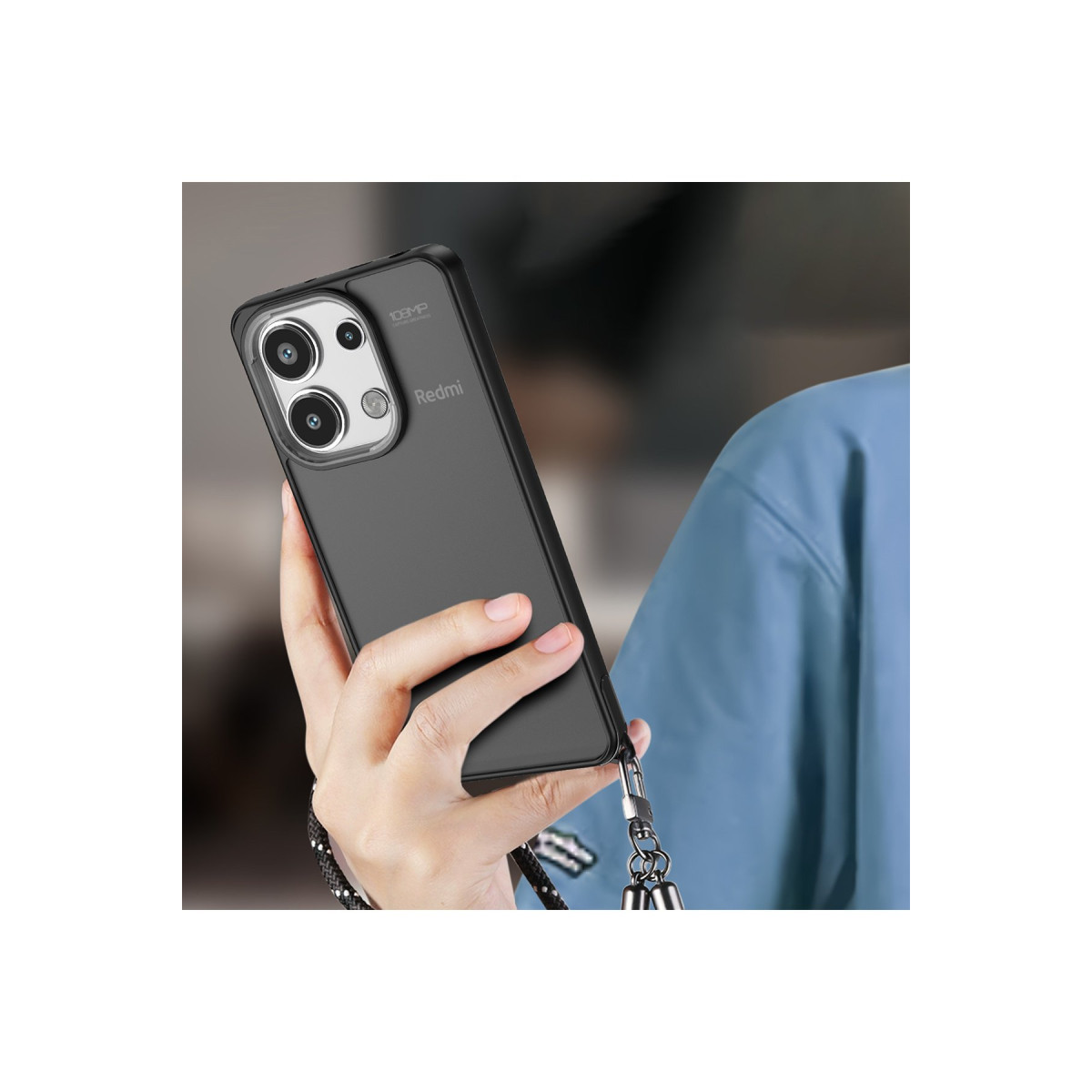 Newface Xiaomi Redmi Note 13 Pro 4G Kılıf Elegant Kapak - Siyah — görsel 10