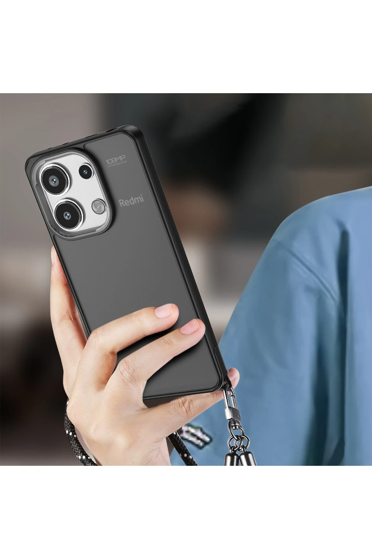 Newface Xiaomi Redmi Note 13 Pro 4G Kılıf Elegant Kapak - Açık Mavi