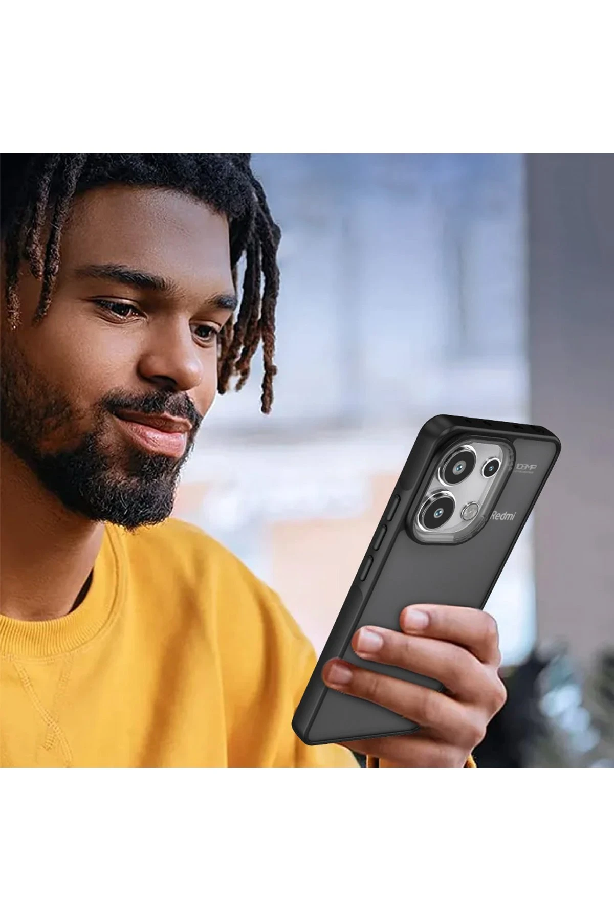 Newface Xiaomi Redmi Note 13 Pro 4G Kılıf Elegant Kapak - Açık Mavi