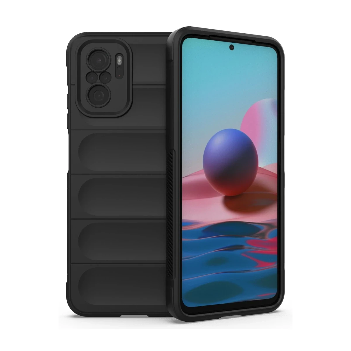 Newface Xiaomi Redmi Note 10 Kılıf Optimum Silikon - Siyah — görsel 5