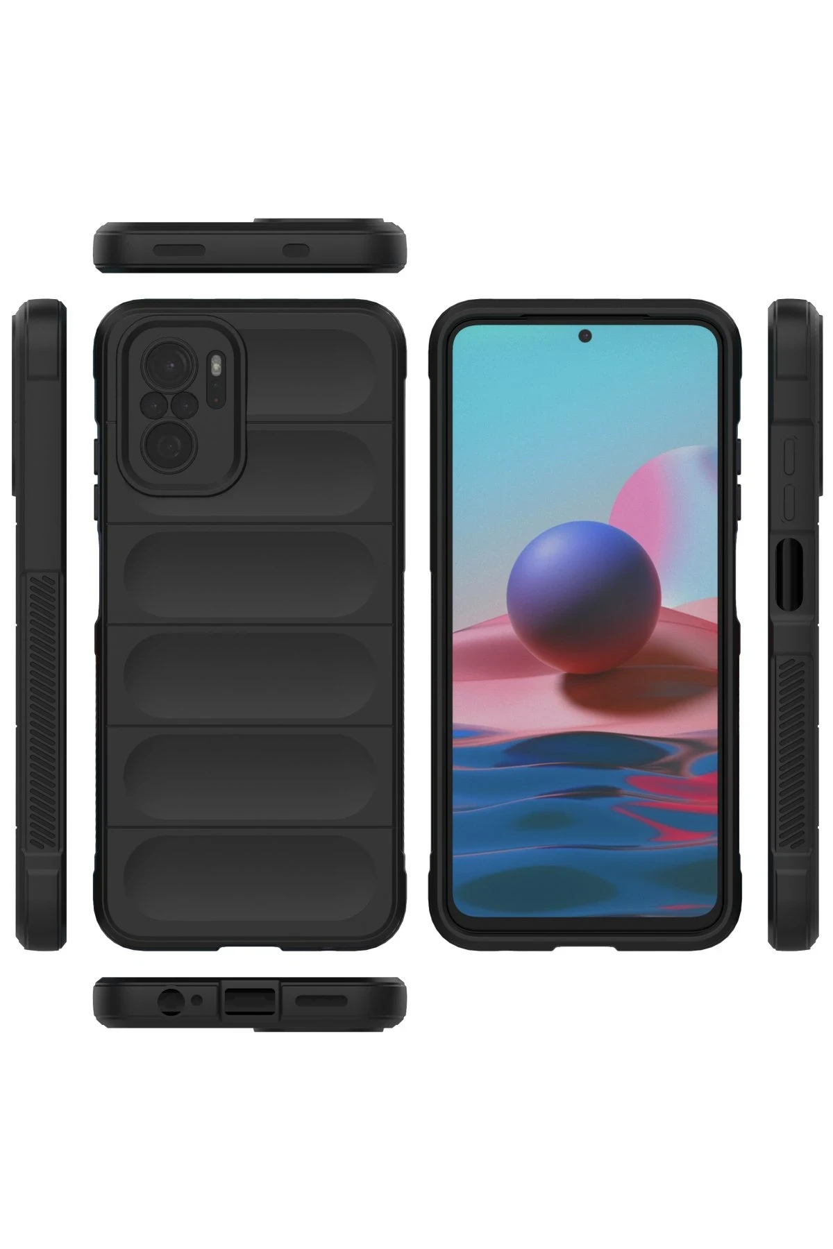 Newface Xiaomi Redmi Note 10 Kılıf Optimum Silikon - Siyah — görsel 3