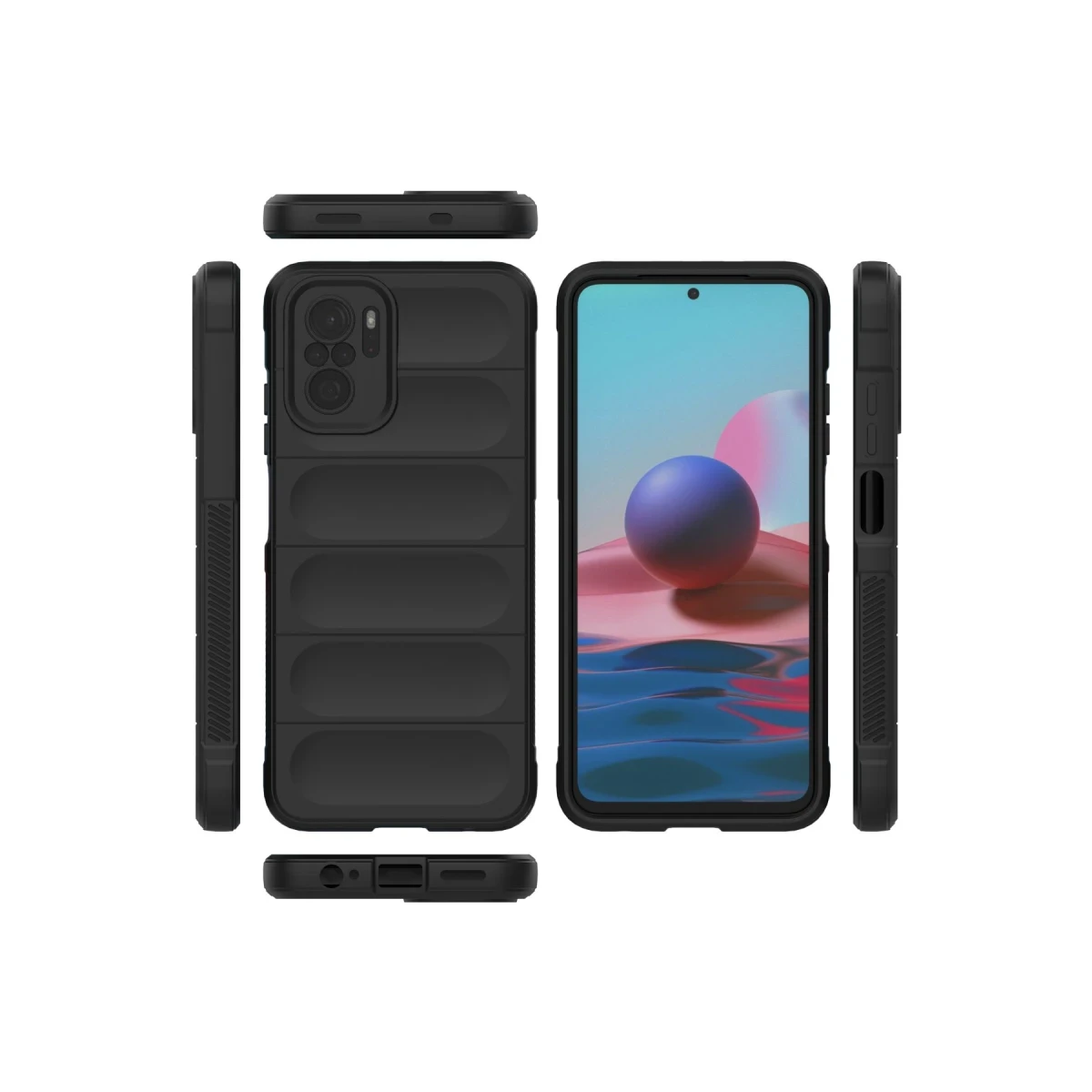 Newface Xiaomi Redmi Note 10 Kılıf Optimum Silikon - Siyah — görsel 7