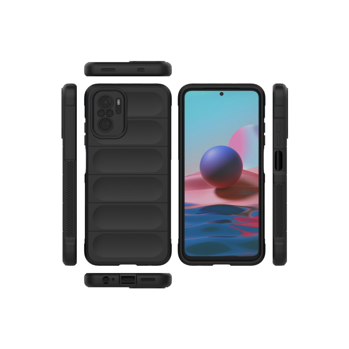 Newface Xiaomi Redmi Note 10 Kılıf Optimum Silikon - Siyah — görsel 11