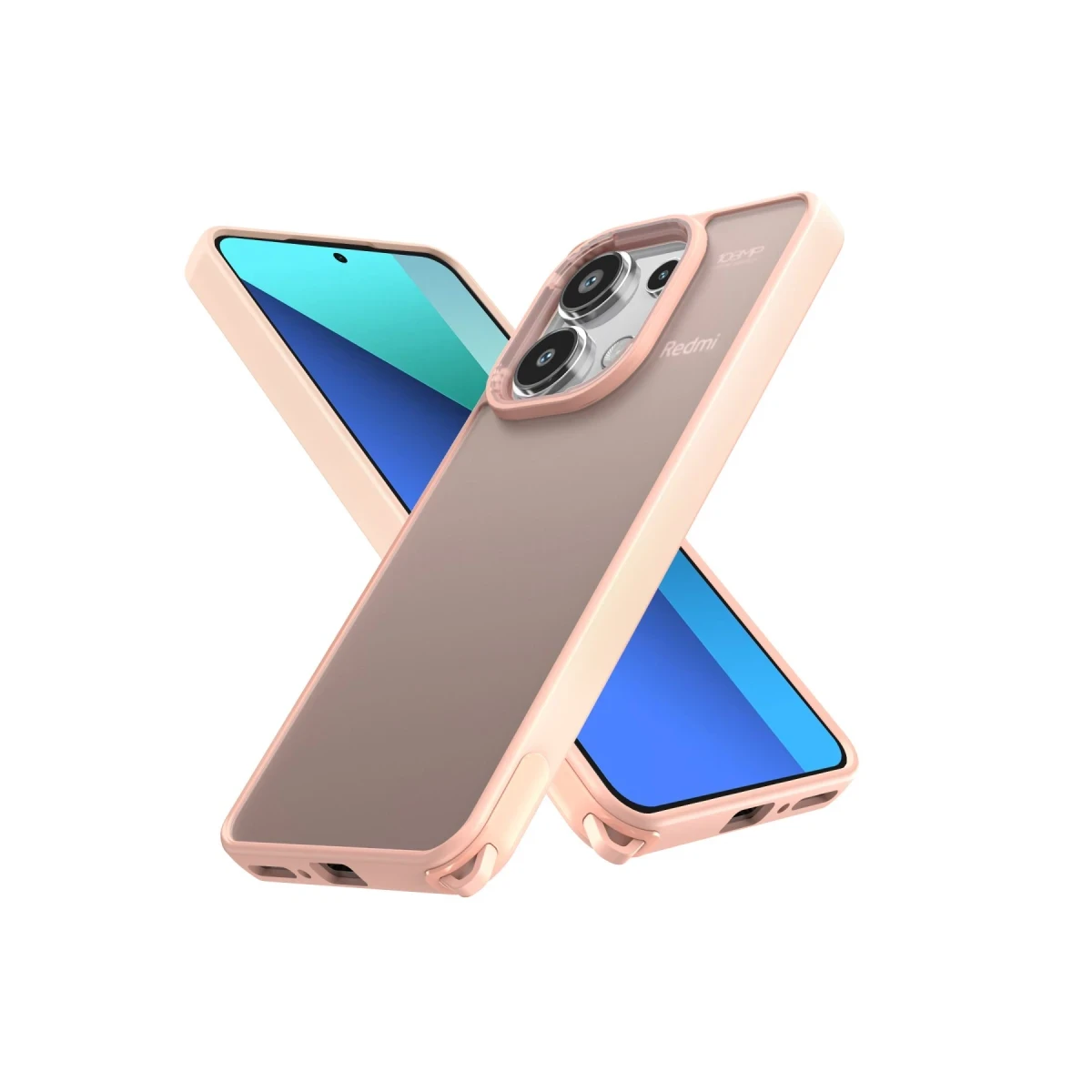 Xiaomi Redmi Note 13 Pro 4G Kılıf Elegant Kapak - Pudra