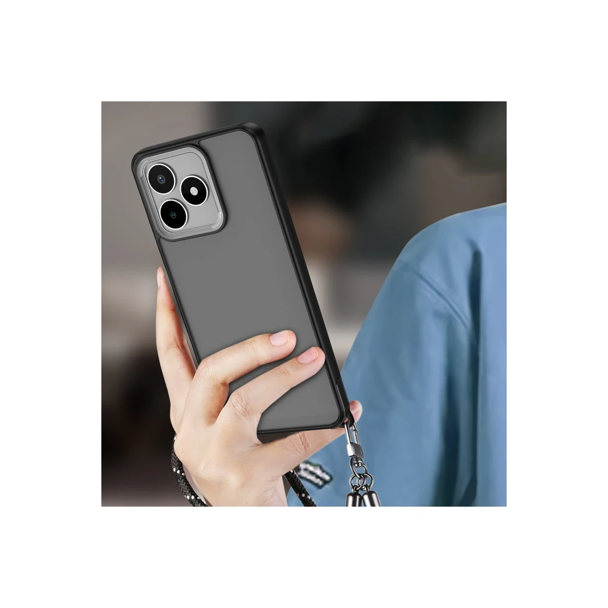 Newface Realme C53 Kılıf Elegant Kapak - Siyah — görsel 6
