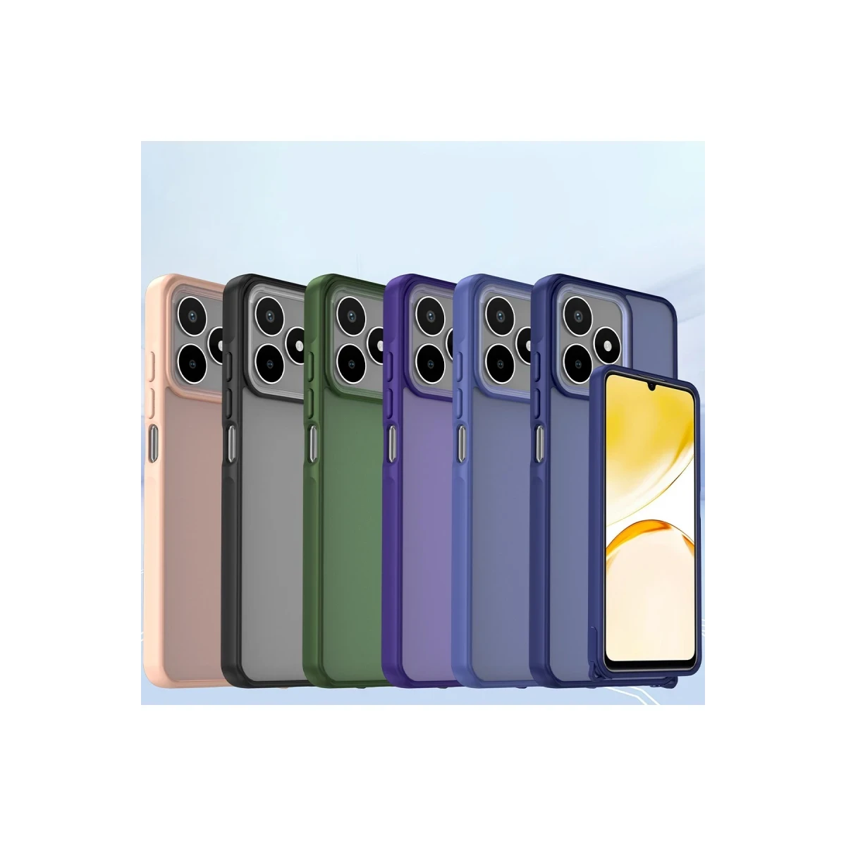 Newface Realme C53 Kılıf Elegant Kapak - Siyah — görsel 8