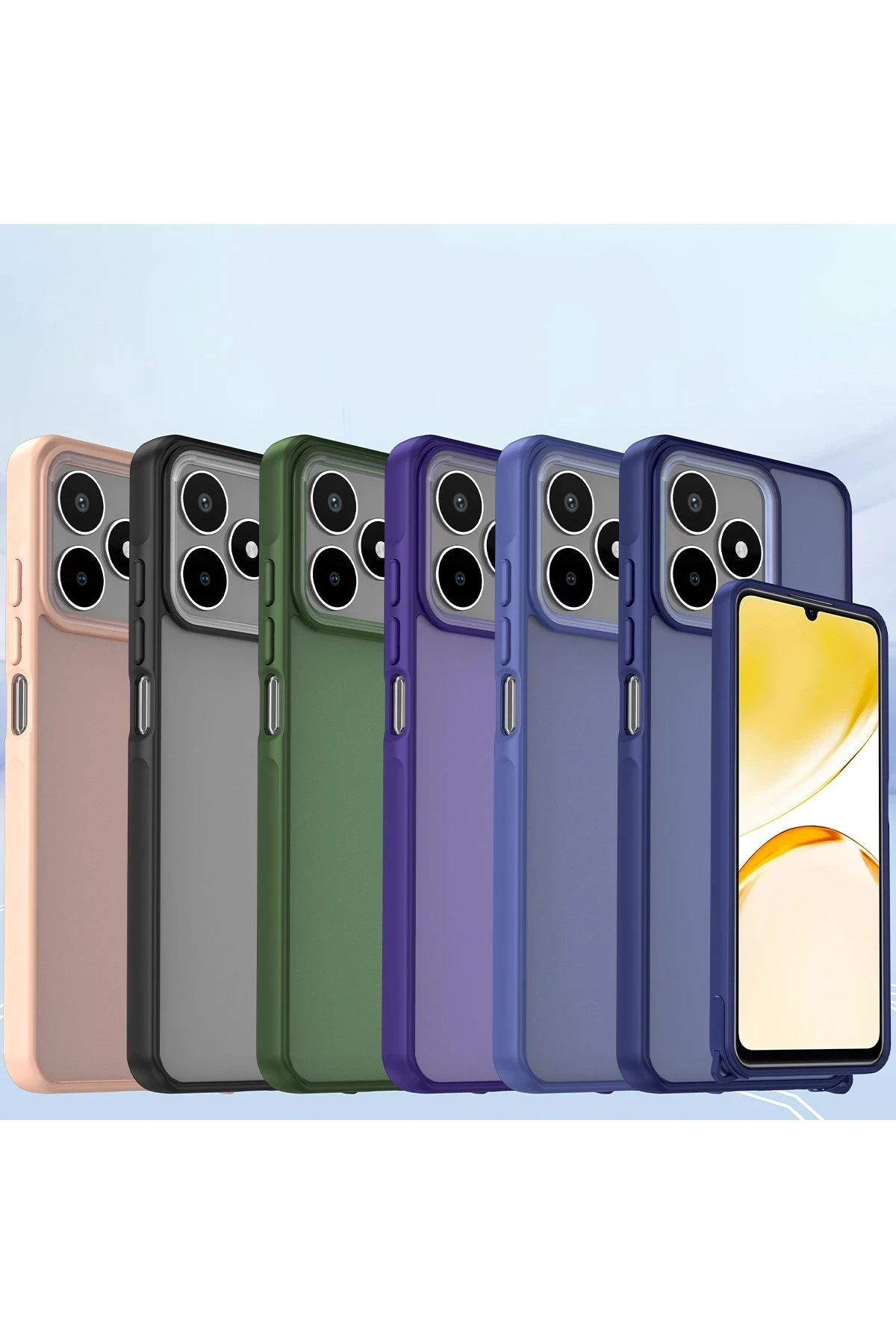 Newface Realme C53 Kılıf Elegant Kapak - Yeşil
