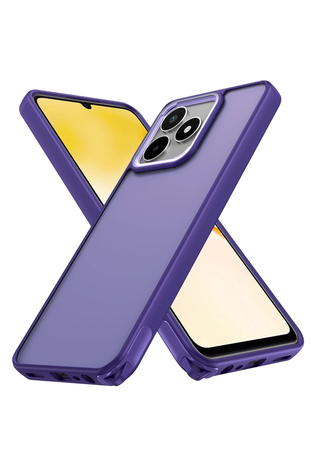 Newface Realme C53 Kılıf Elegant Kapak - Derin Mor