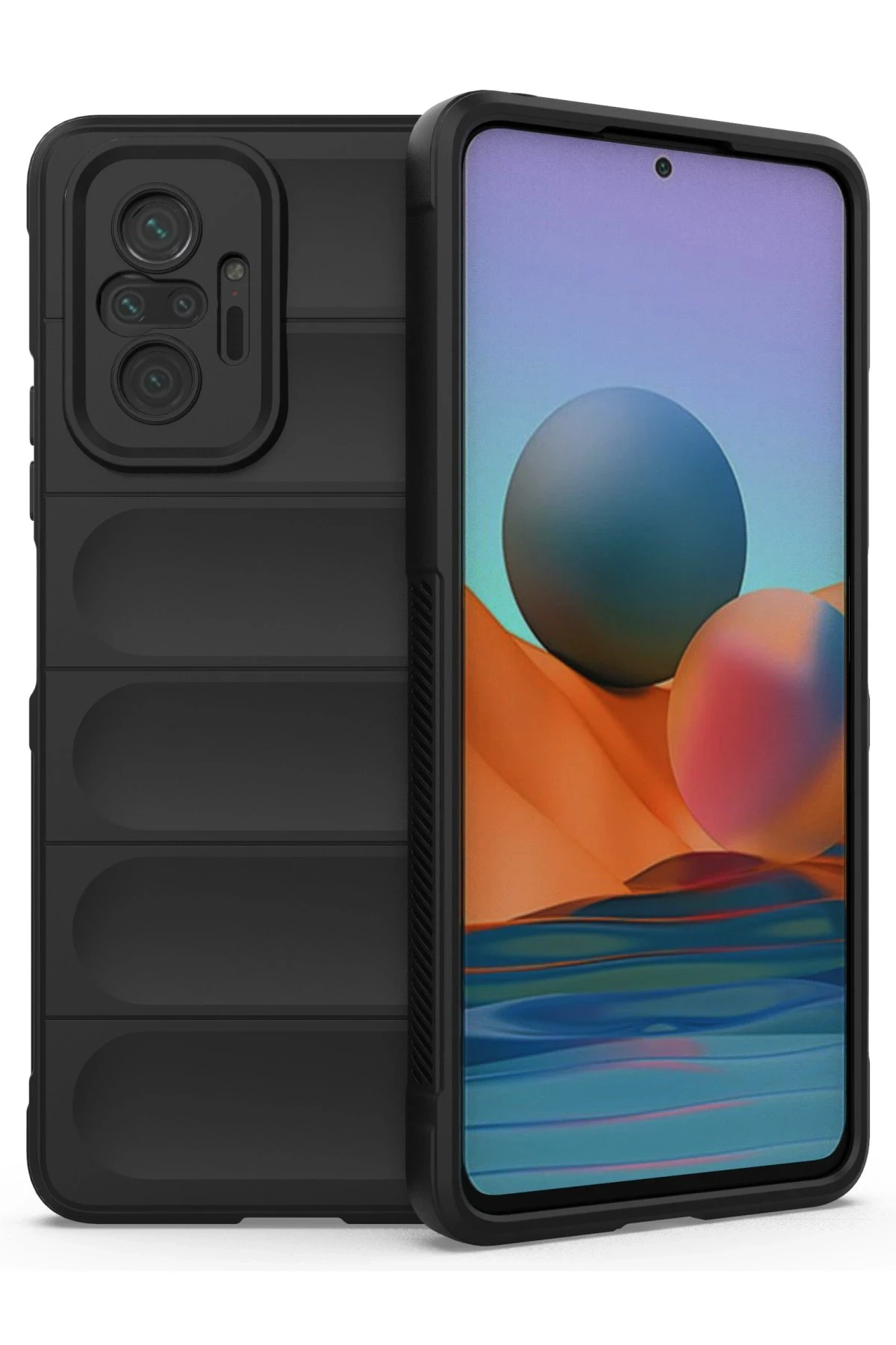 Newface Xiaomi Redmi Note 10 Pro Kılıf Optimum Silikon - Siyah