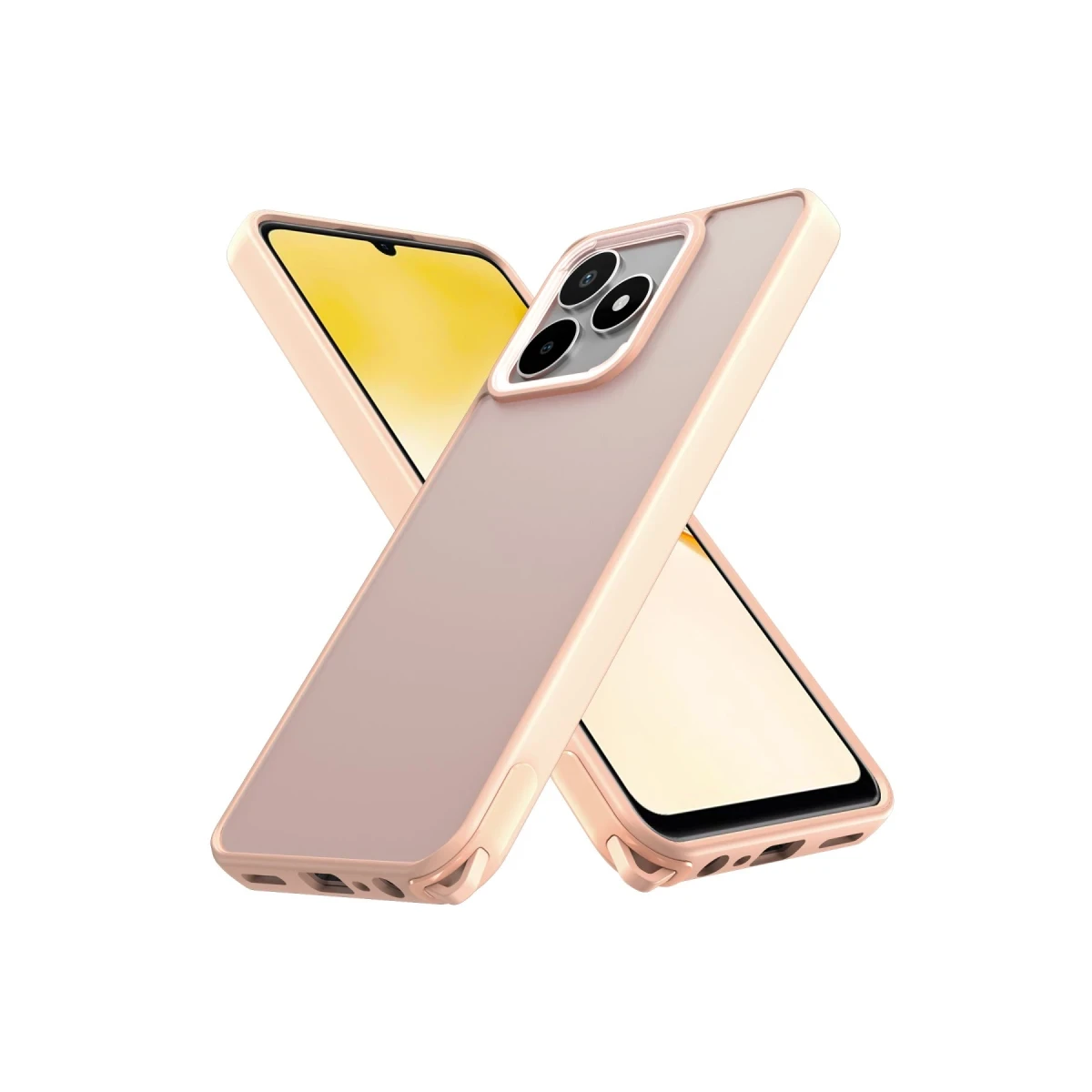 Realme C53 Kılıf Elegant Kapak - Pudra