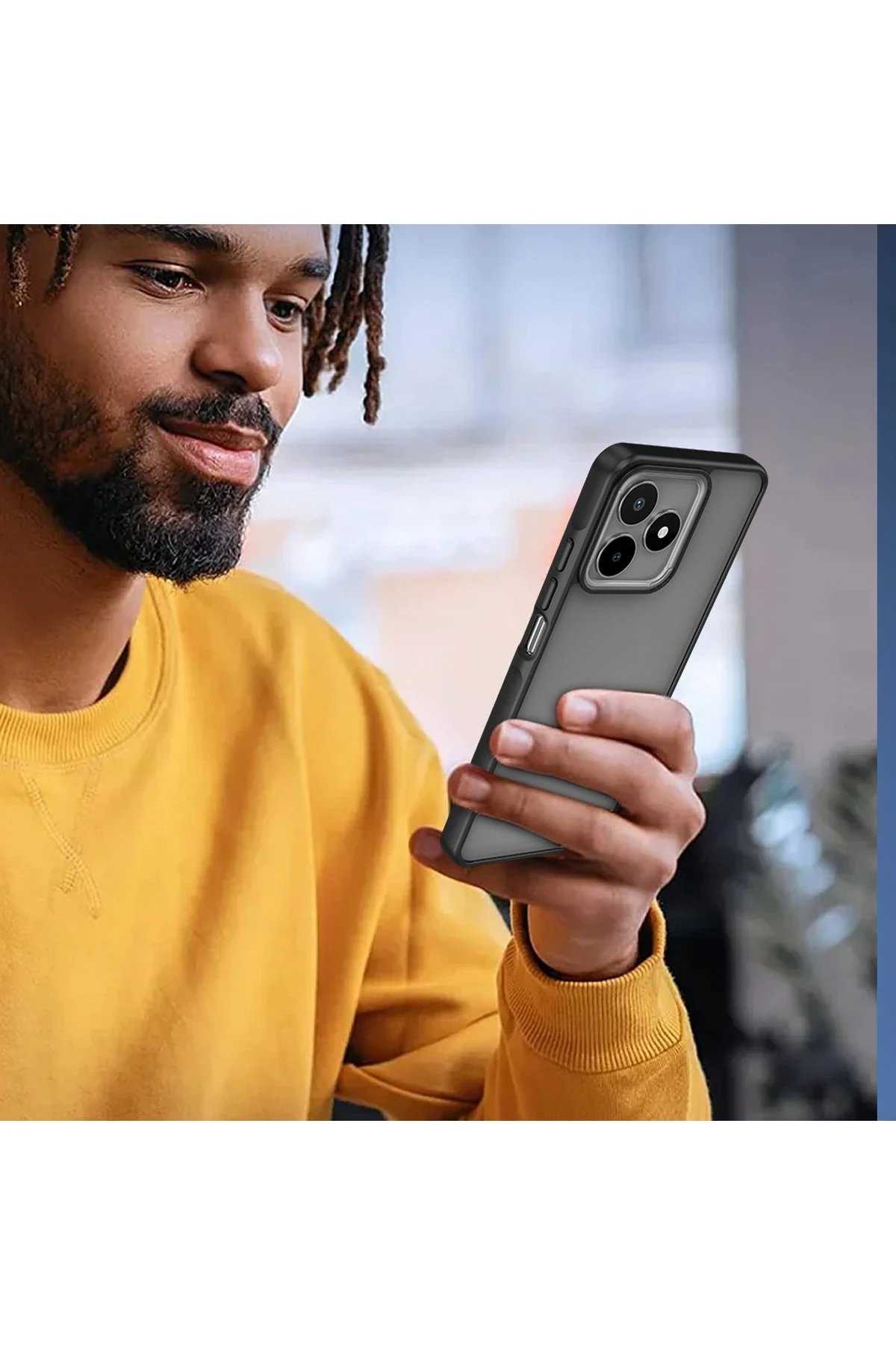 Newface Realme C53 Kılıf Elegant Kapak - Pudra