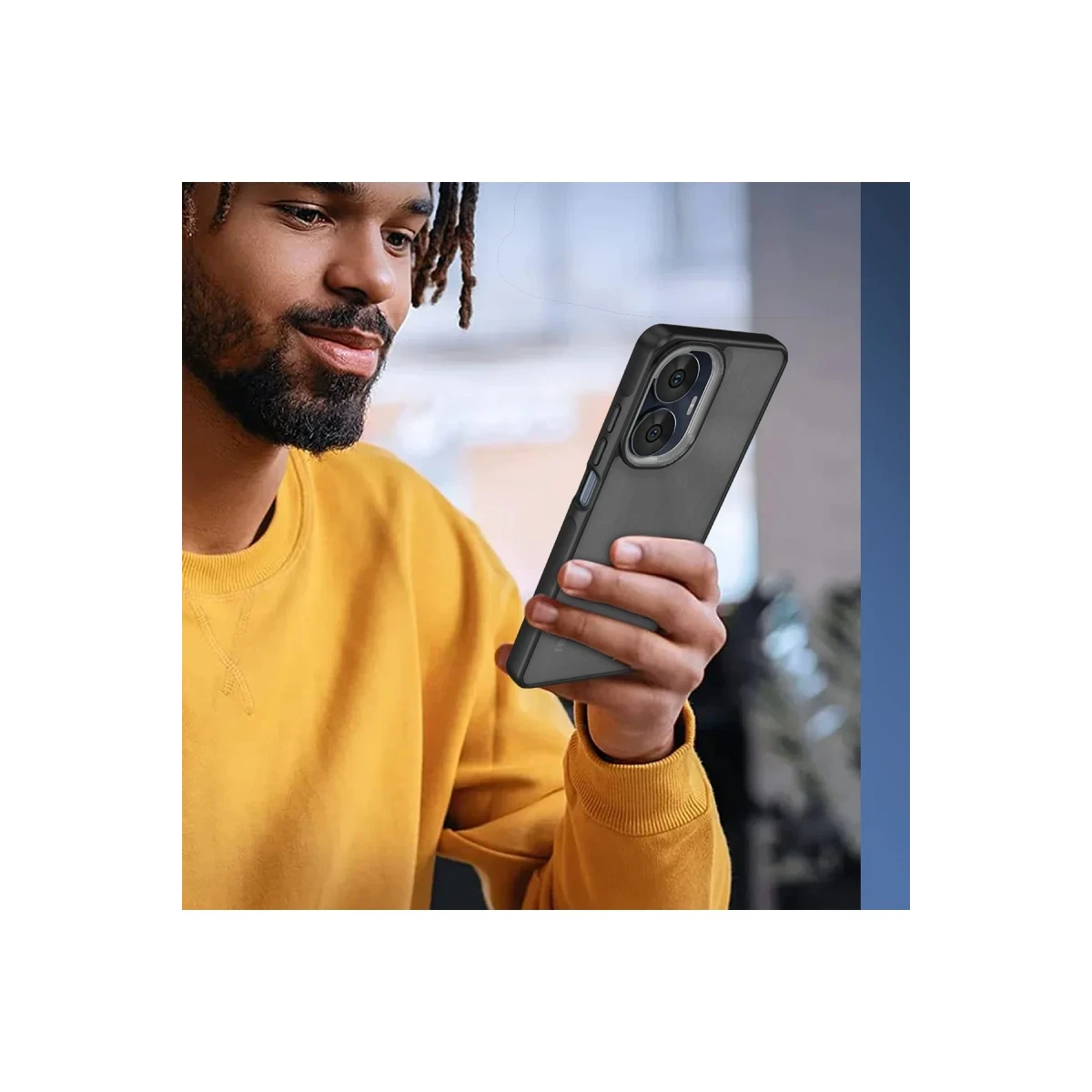 Newface Realme C55 Kılıf Elegant Kapak - Siyah — görsel 7