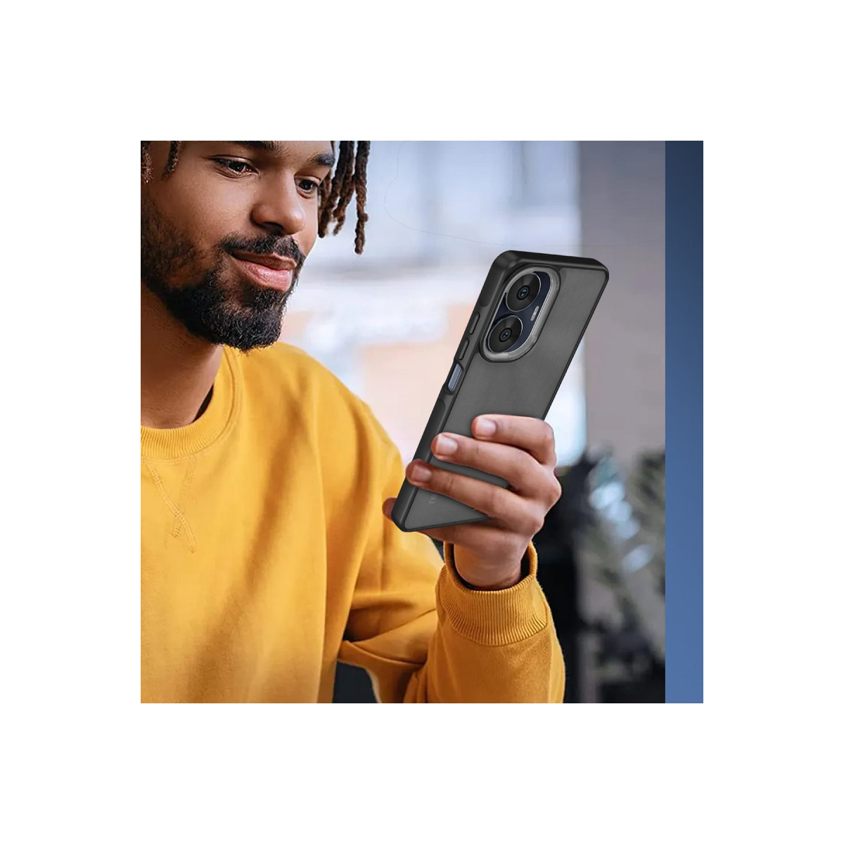 Newface Realme C55 Kılıf Elegant Kapak - Siyah — görsel 11