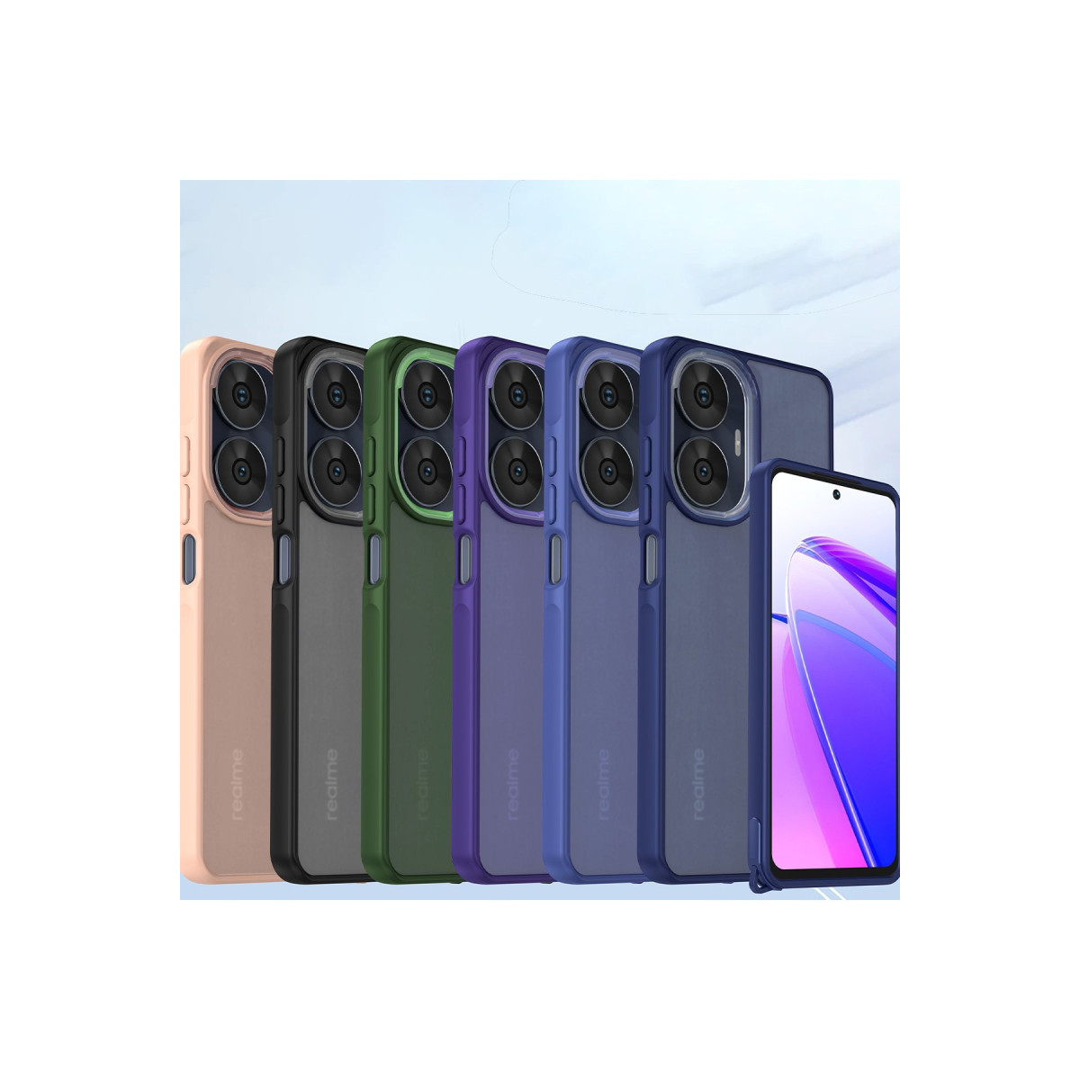 Newface Realme C55 Kılıf Elegant Kapak - Siyah — görsel 12