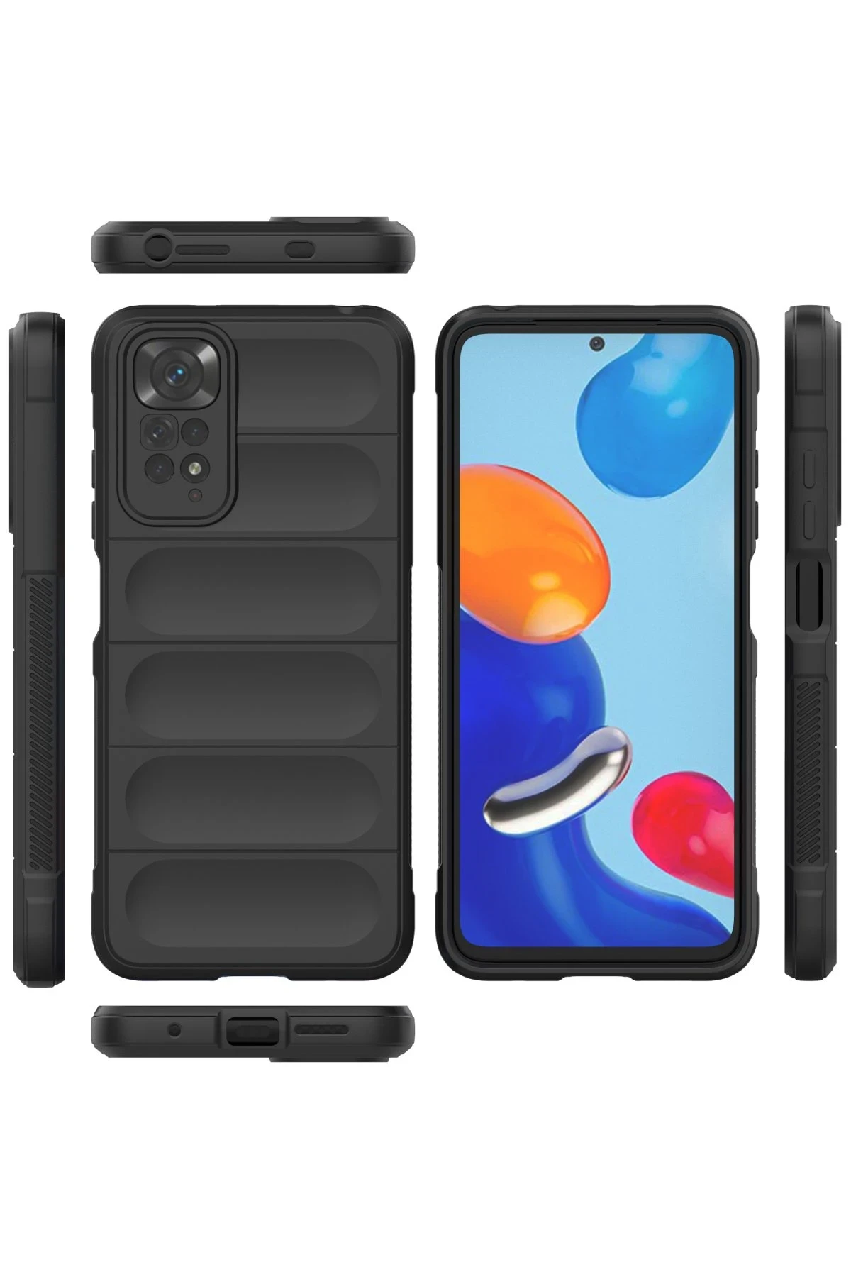 Newface Xiaomi Redmi Note 11 Kılıf Optimum Silikon - Siyah — görsel 3