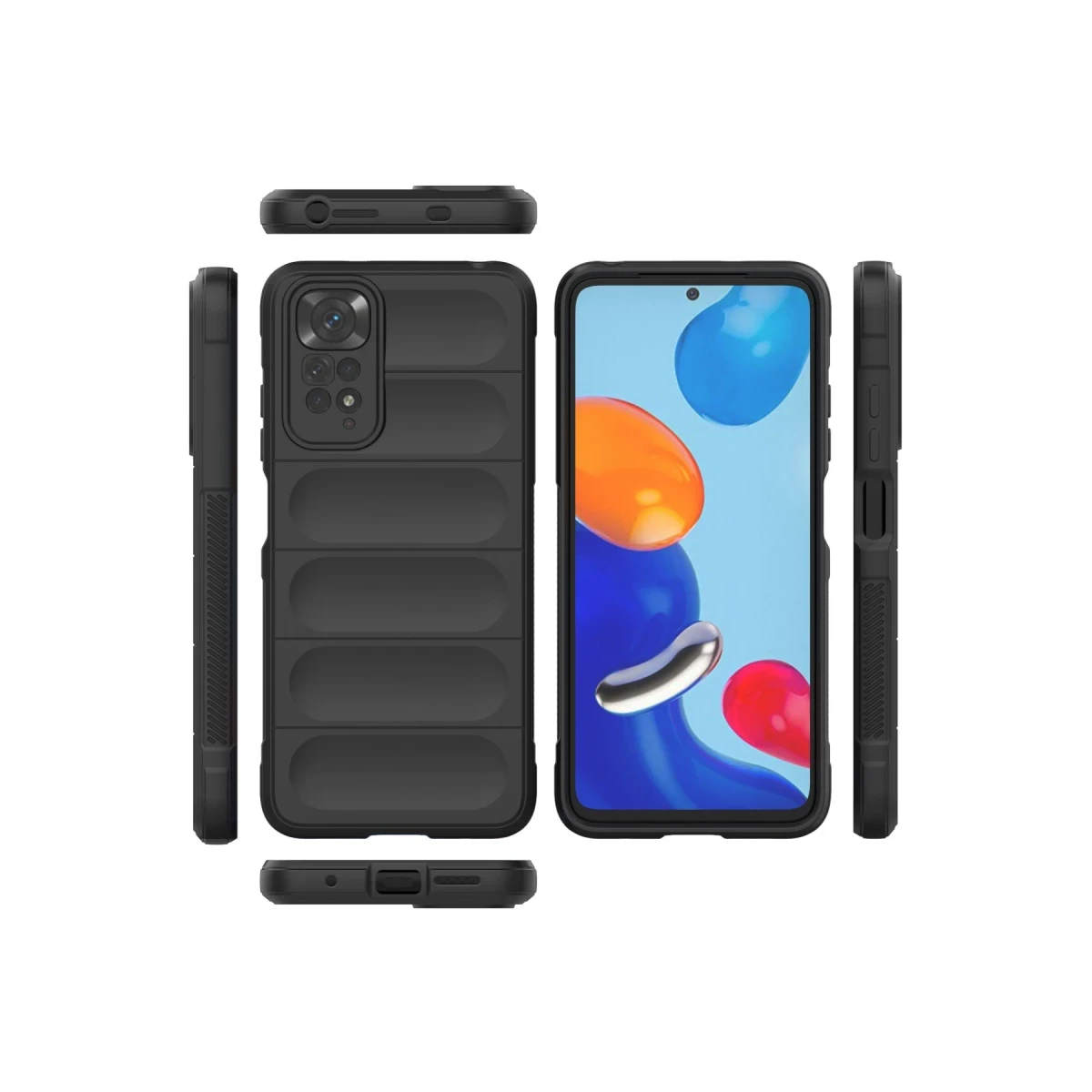 Newface Xiaomi Redmi Note 11 Kılıf Optimum Silikon - Siyah — görsel 7
