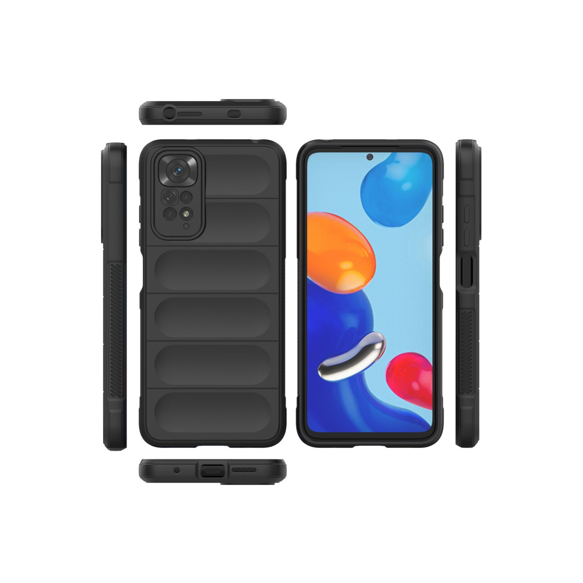 Newface Xiaomi Redmi Note 11 Kılıf Optimum Silikon - Siyah — görsel 11