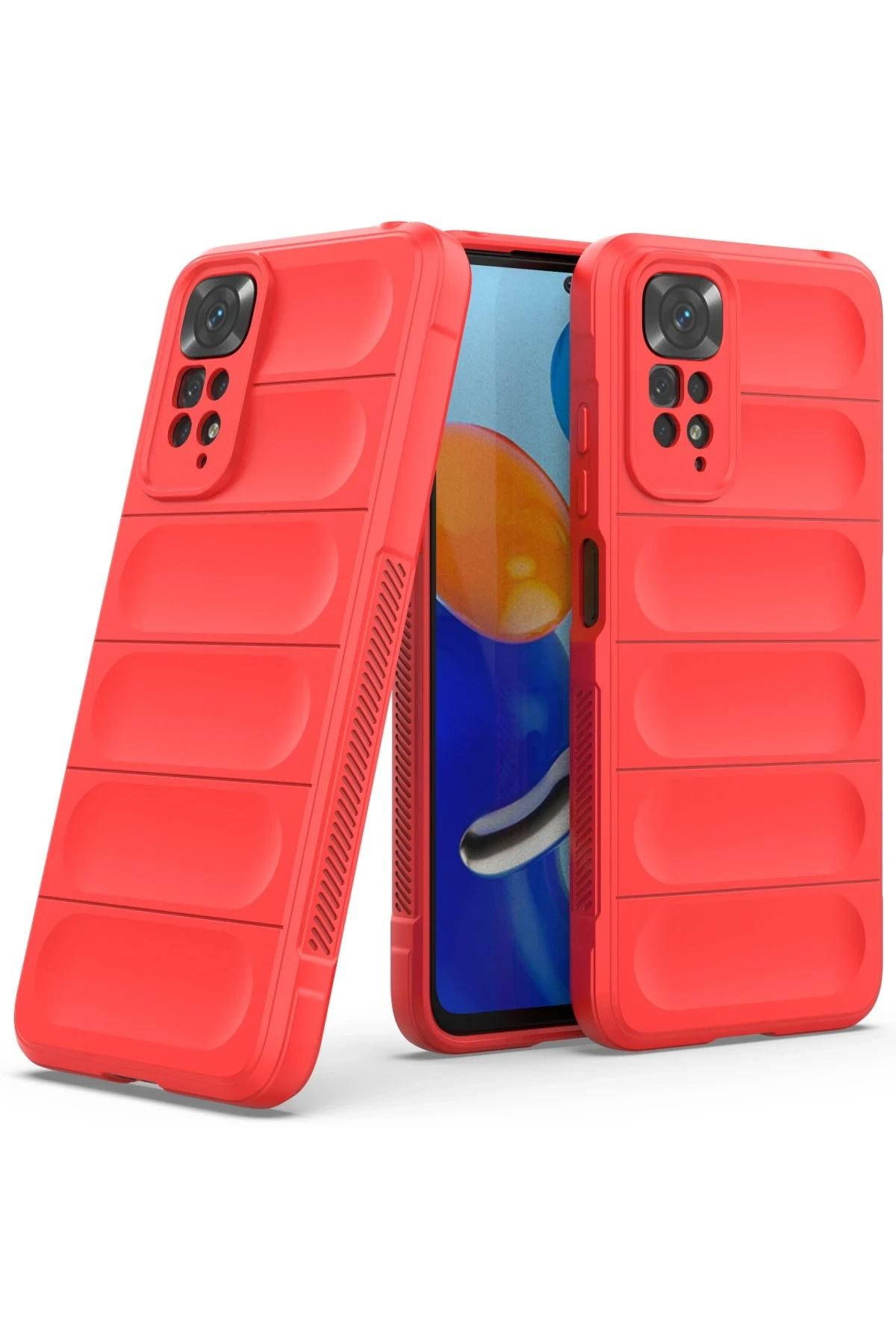 Newface Xiaomi Redmi Note 11 Kılıf Optimum Silikon - Kırmızı