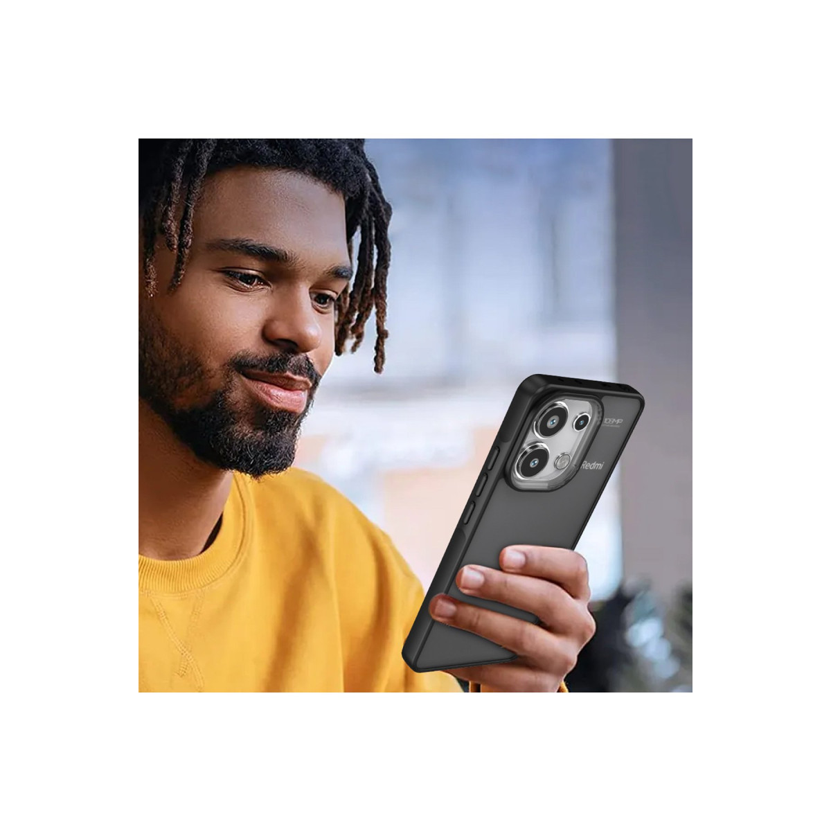 Newface Xiaomi Redmi Note 13 4G Kılıf Elegant Kapak - Siyah — görsel 11