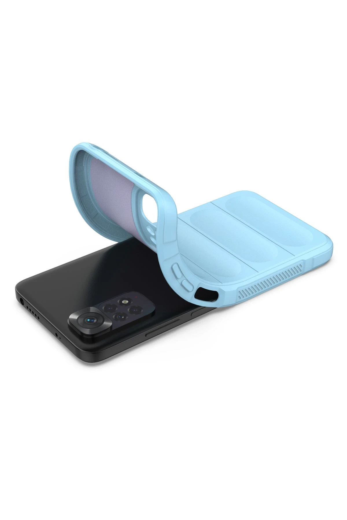 Newface Xiaomi Redmi Note 11 Kılıf Optimum Silikon - Sky Blue