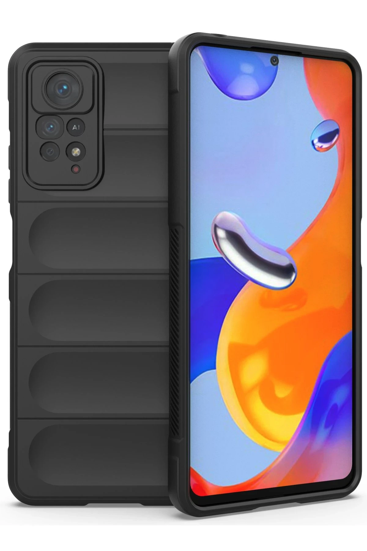 Newface Xiaomi Redmi Note 11 Pro Kılıf Optimum Silikon - Siyah