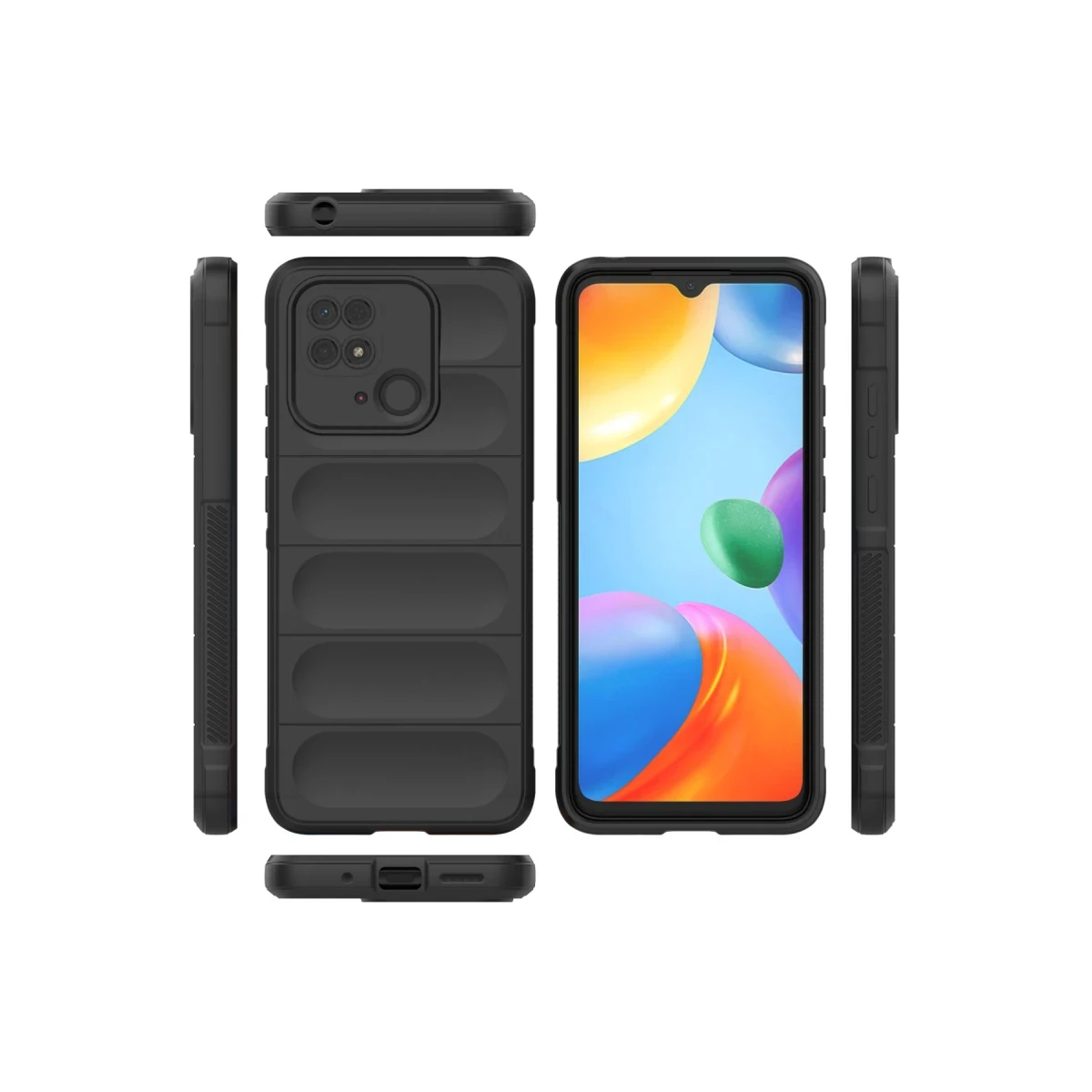 Newface Xiaomi Redmi 10C Kılıf Optimum Silikon - Siyah — görsel 7