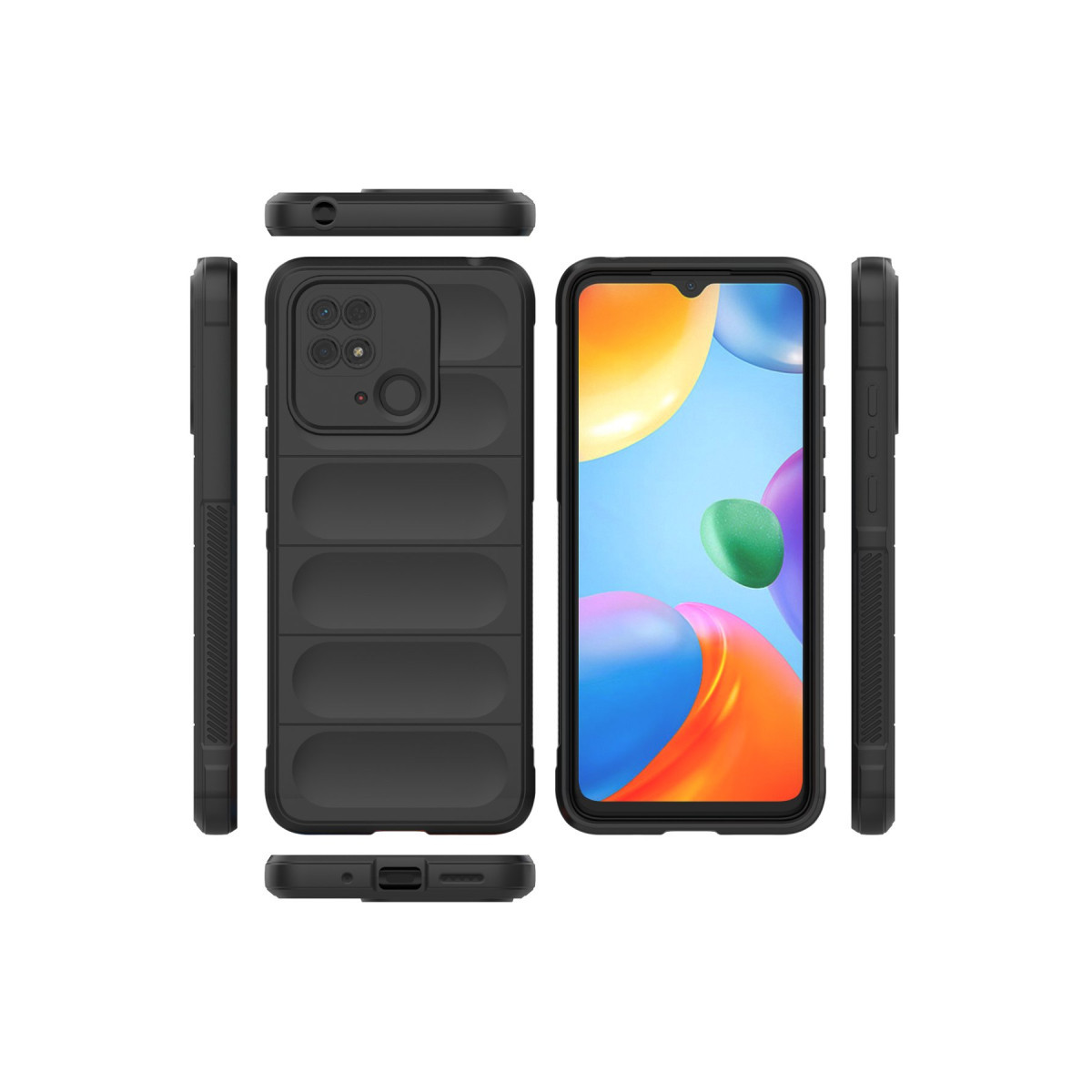 Newface Xiaomi Redmi 10C Kılıf Optimum Silikon - Siyah — görsel 11