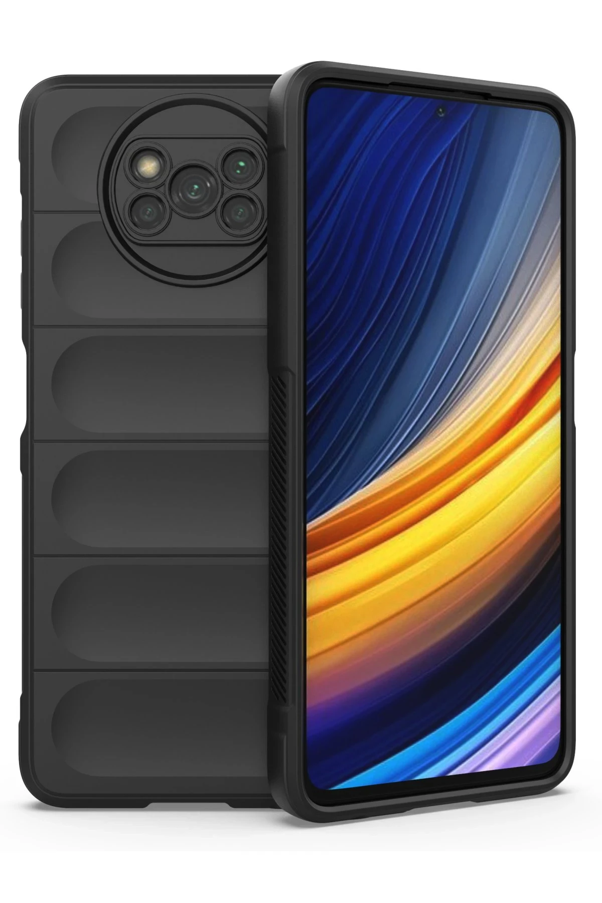 Newface Xiaomi Pocophone X3 Kılıf Optimum Silikon - Siyah