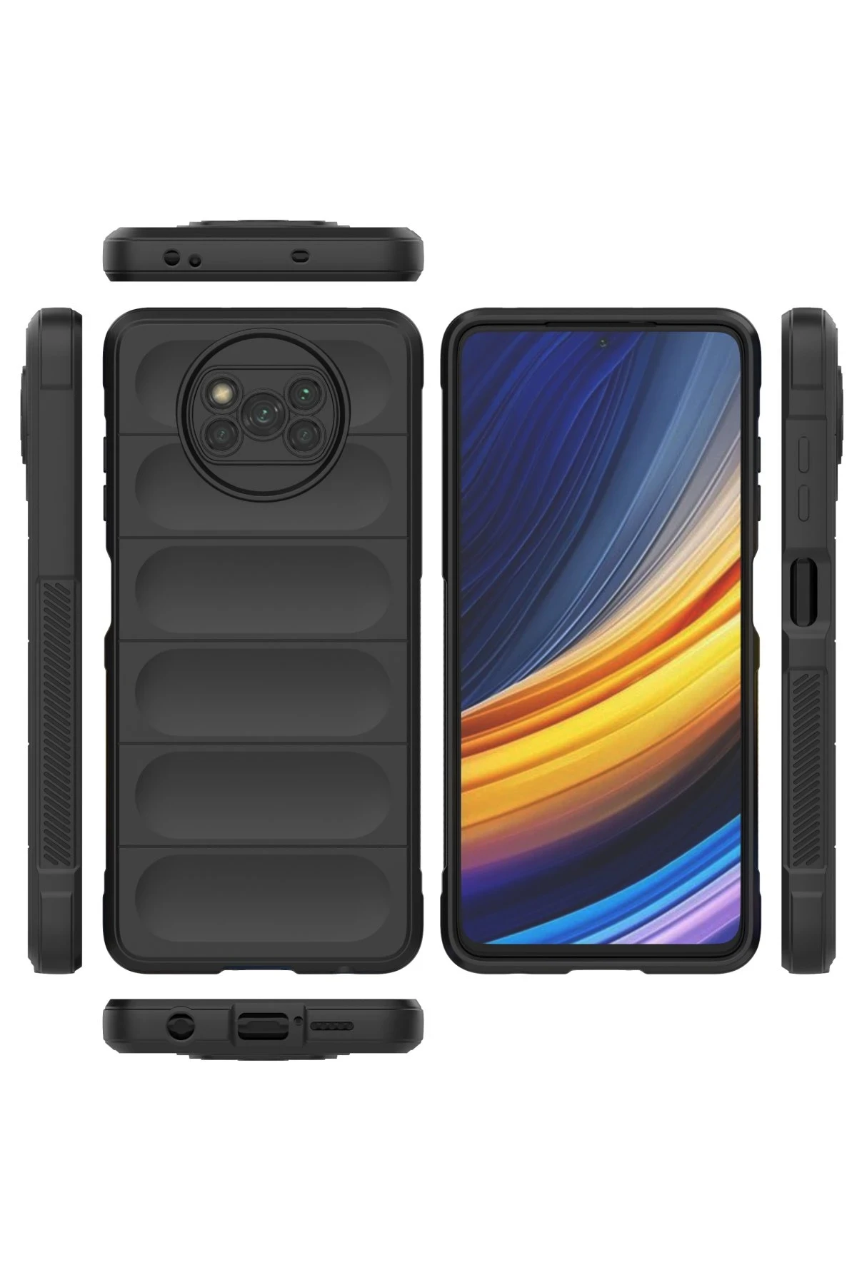 Newface Xiaomi Pocophone X3 Kılıf Optimum Silikon - Siyah — görsel 3