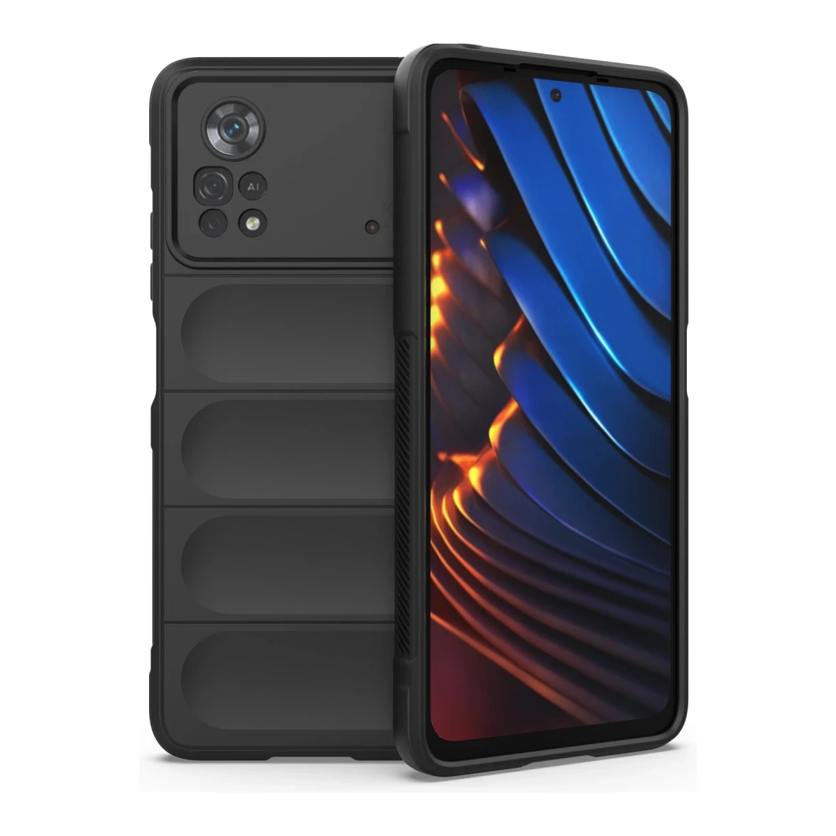 Newface Xiaomi Poco X4 Pro 5G Kılıf Optimum Silikon - Siyah — görsel 5