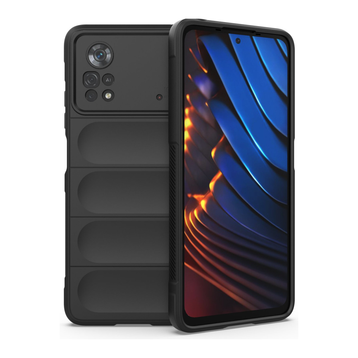 Newface Xiaomi Poco X4 Pro 5G Kılıf Optimum Silikon - Siyah — görsel 9