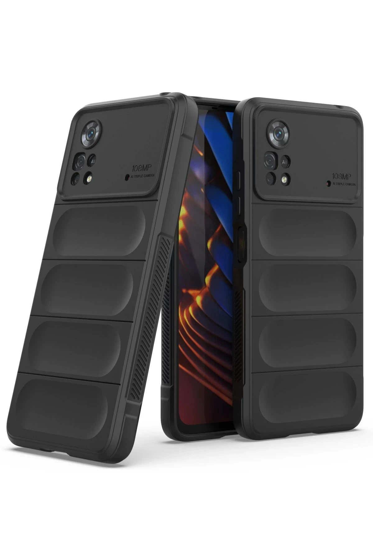 Newface Xiaomi Poco X4 Pro 5G Kılıf Optimum Silikon - Siyah