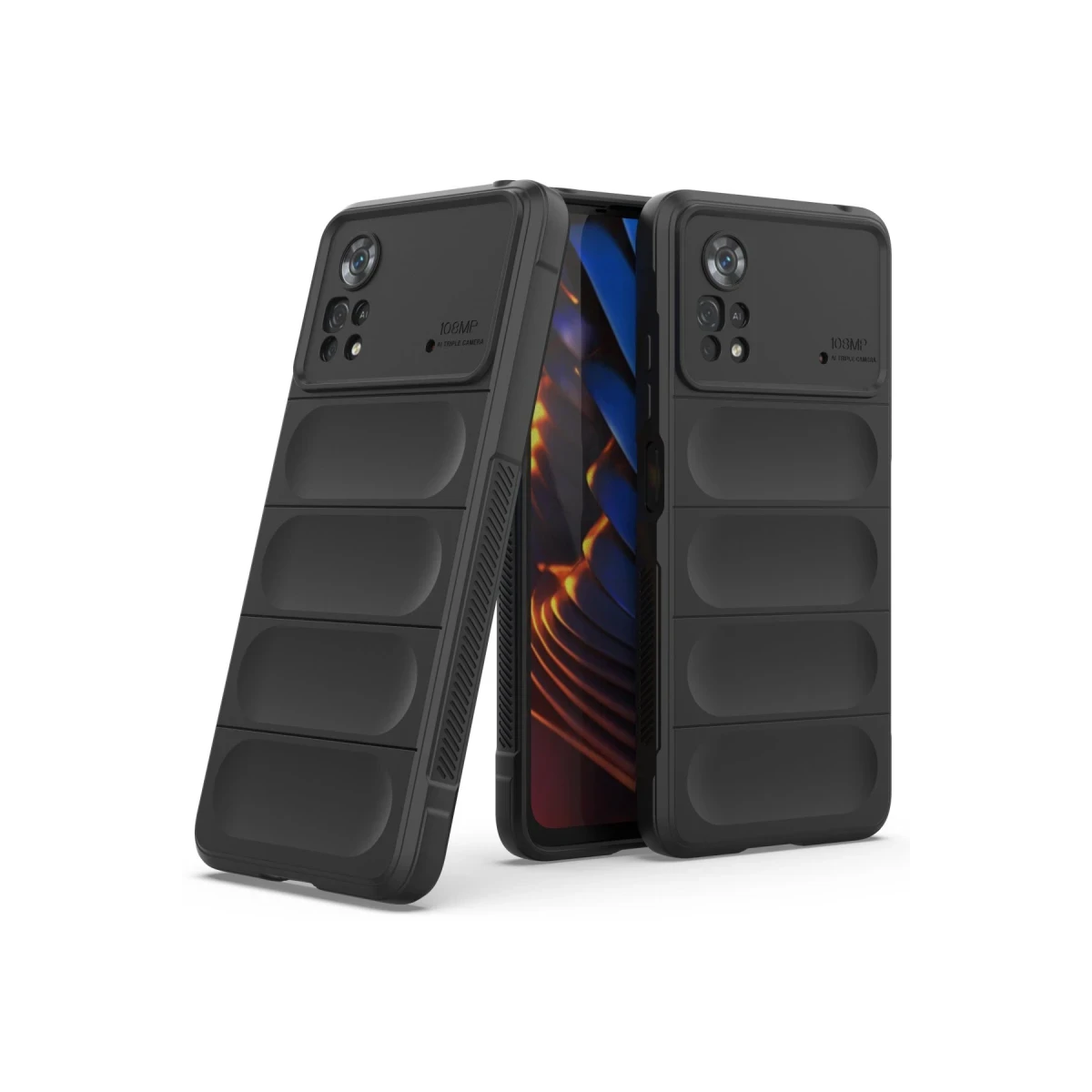 Newface Xiaomi Poco X4 Pro 5G Kılıf Optimum Silikon - Siyah — görsel 6