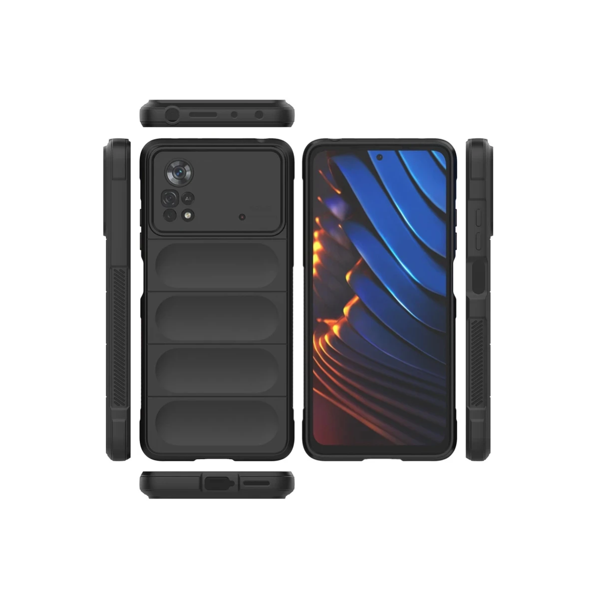 Newface Xiaomi Poco X4 Pro 5G Kılıf Optimum Silikon - Siyah — görsel 7