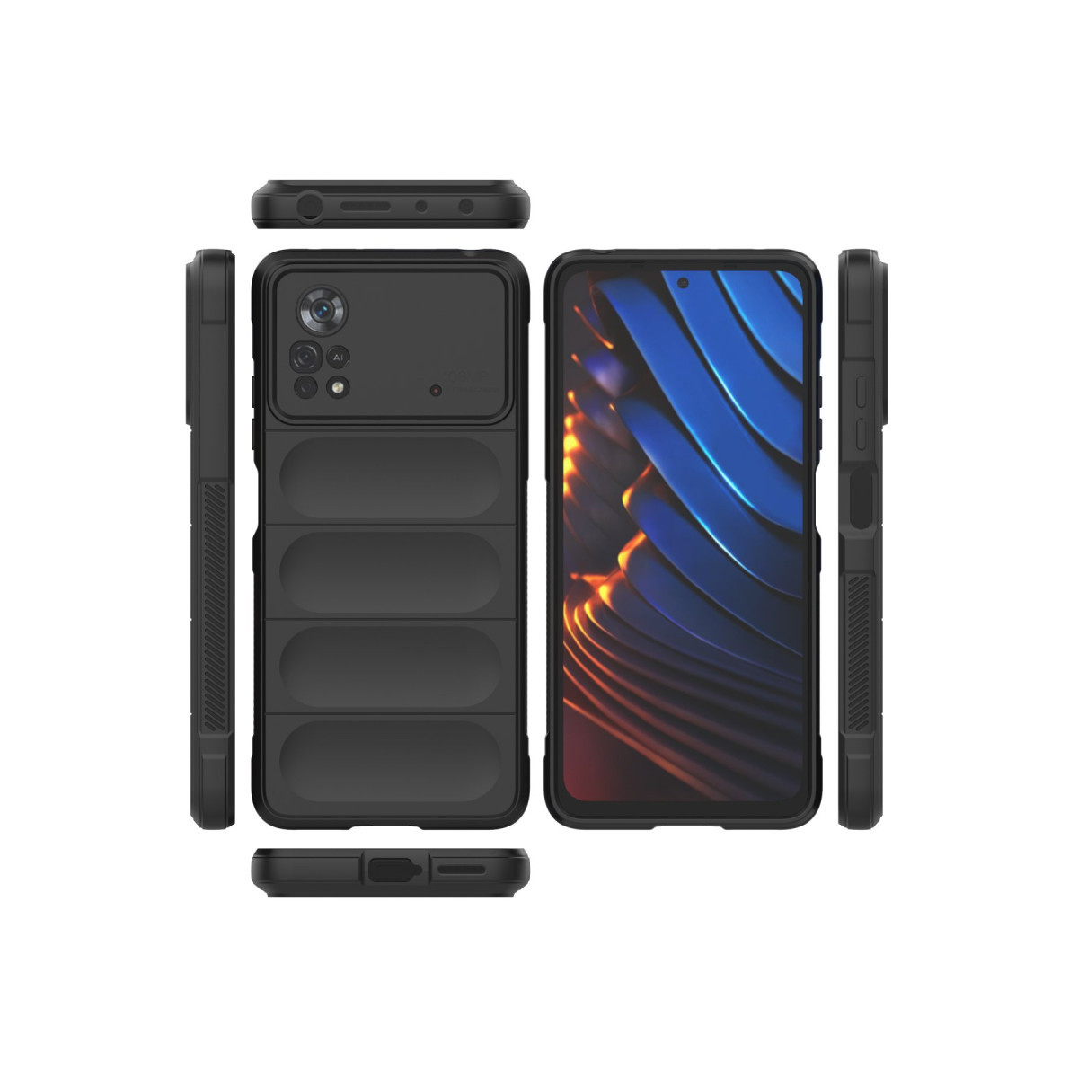 Newface Xiaomi Poco X4 Pro 5G Kılıf Optimum Silikon - Siyah — görsel 11