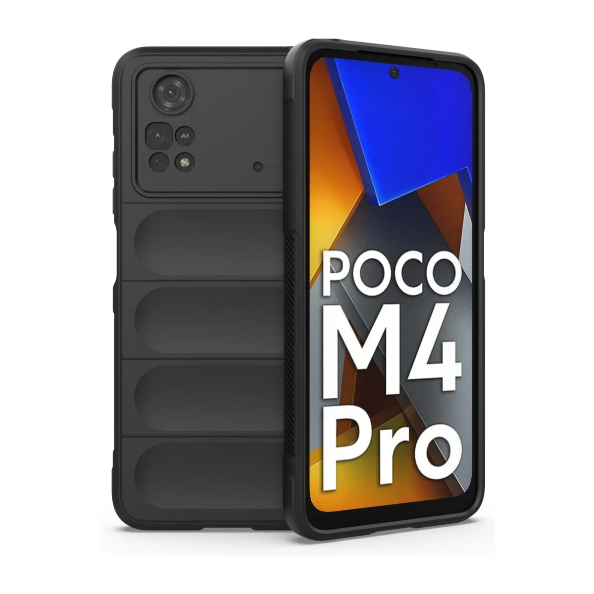 Newface Xiaomi Poco M4 Pro 4G Kılıf Optimum Silikon - Siyah — görsel 5