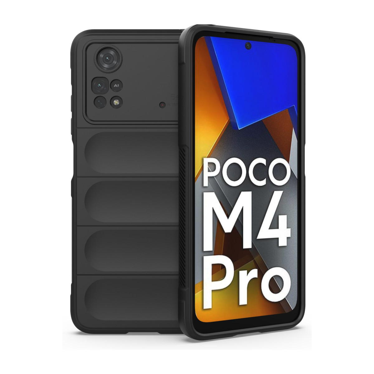 Newface Xiaomi Poco M4 Pro 4G Kılıf Optimum Silikon - Siyah — görsel 9
