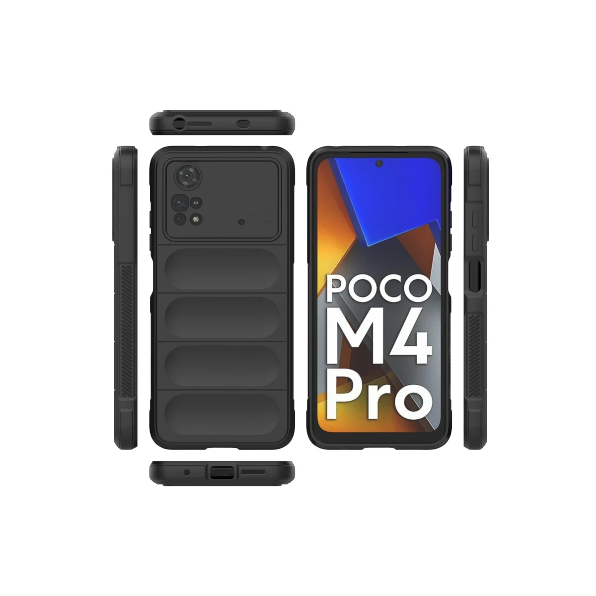 Newface Xiaomi Poco M4 Pro 4G Kılıf Optimum Silikon - Siyah — görsel 7