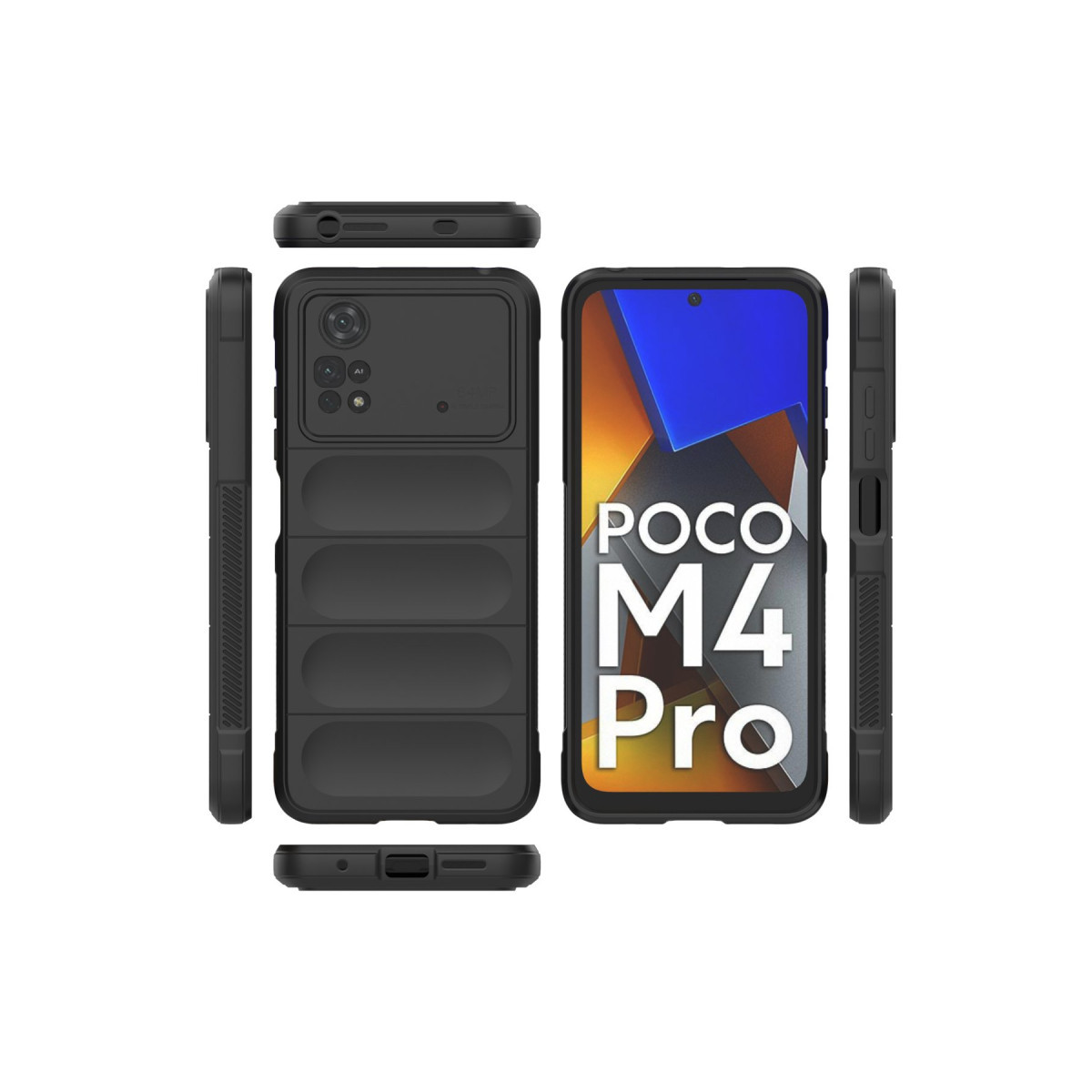Newface Xiaomi Poco M4 Pro 4G Kılıf Optimum Silikon - Siyah — görsel 11