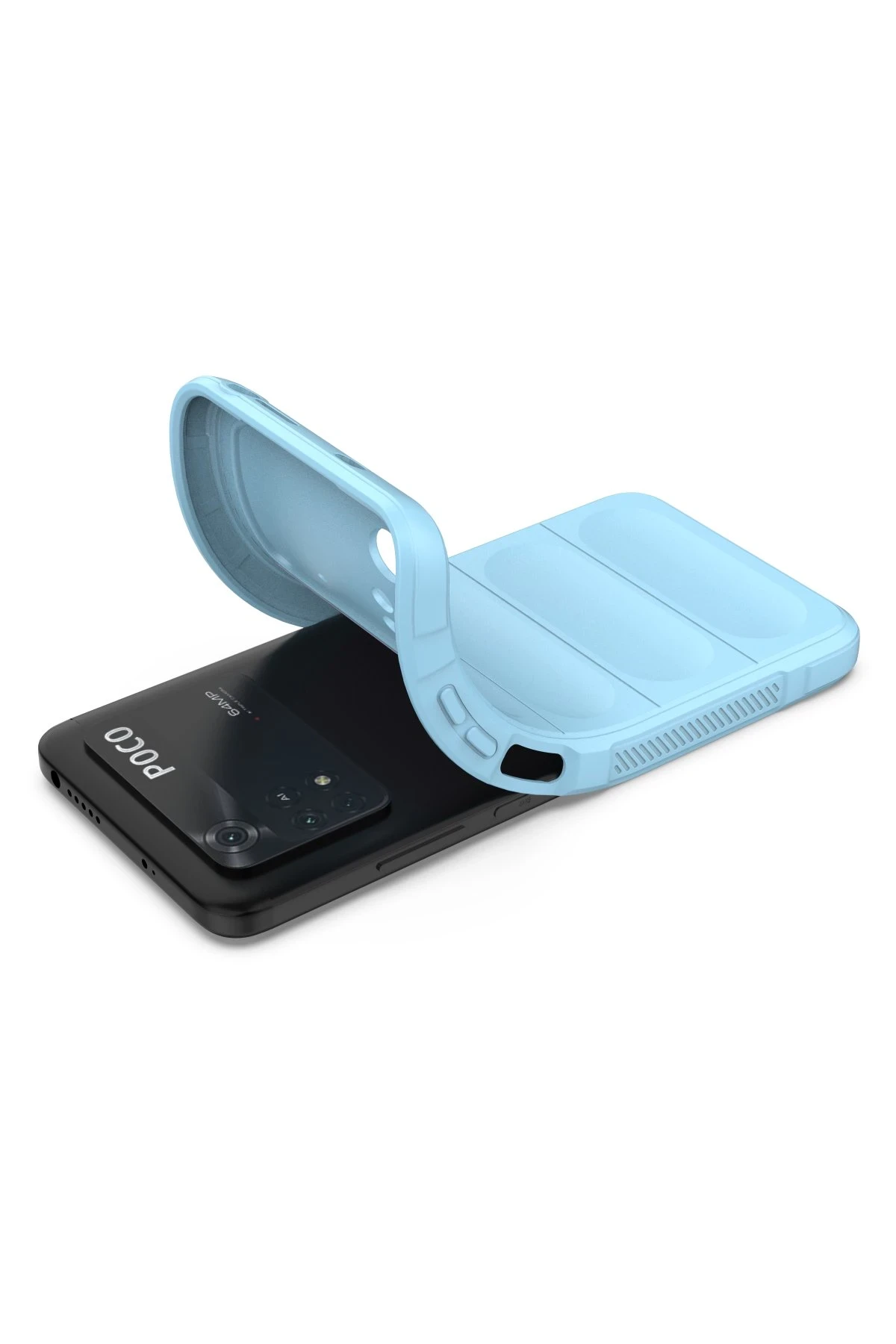 Newface Xiaomi Poco M4 Pro 4G Kılıf Optimum Silikon - Sky Blue