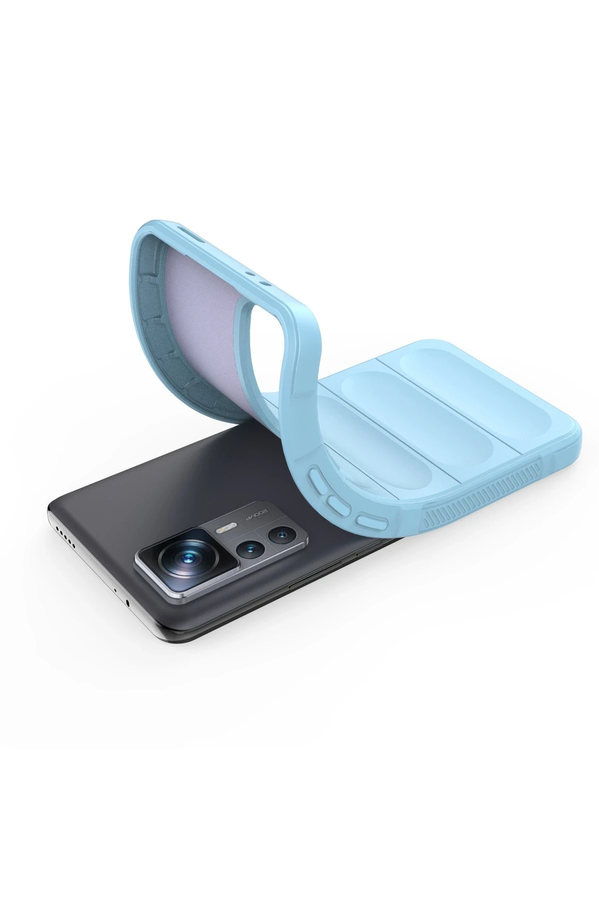 Newface Xiaomi Mi 12T Pro Kılıf Optimum Silikon - Sky Blue