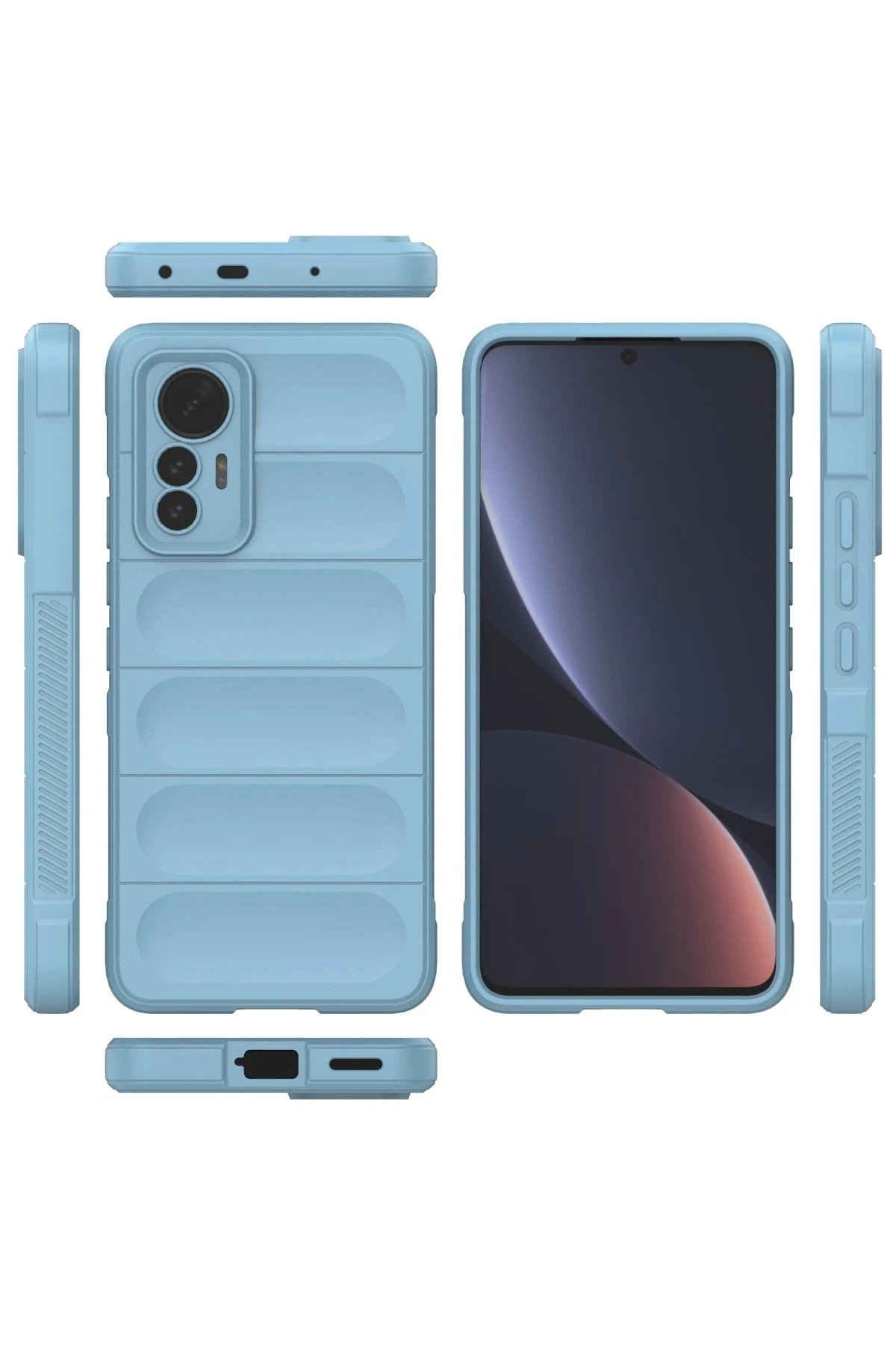 Newface Xiaomi Mi 12 Lite Kılıf Optimum Silikon - Sky Blue