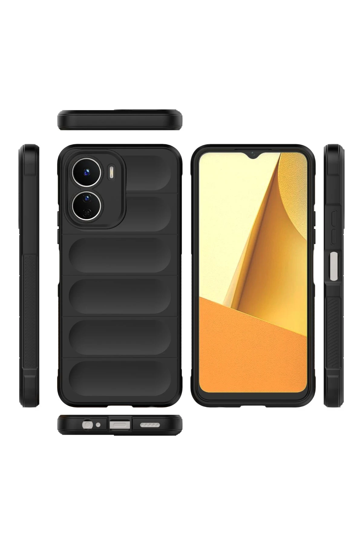 Newface Vivo Y16 Kılıf Optimum Silikon - Siyah — görsel 3