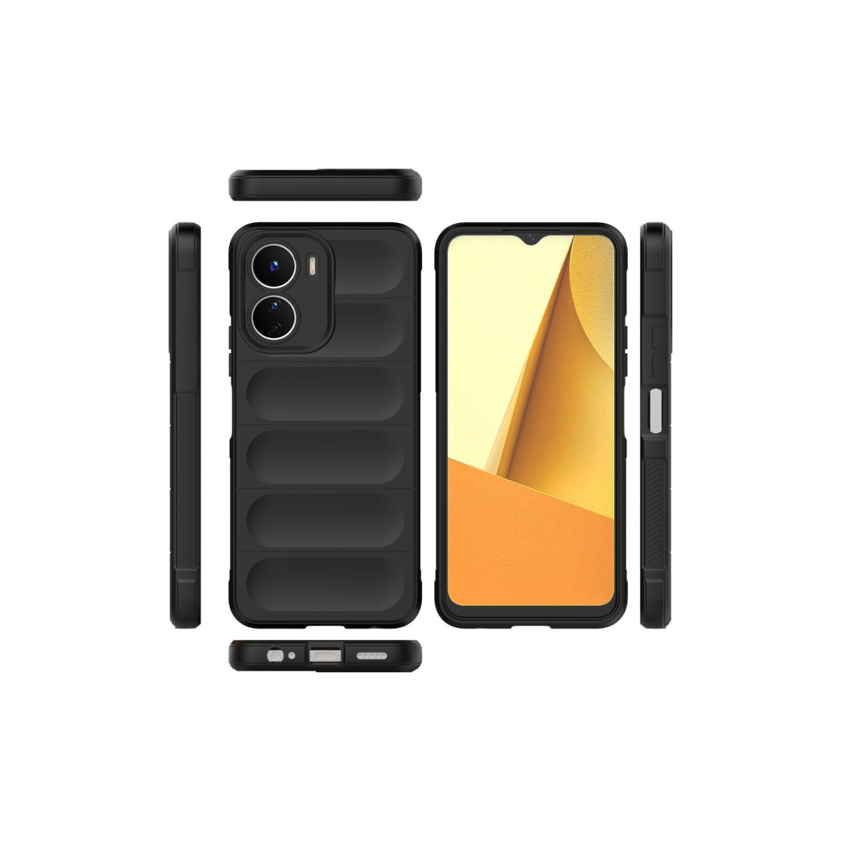 Newface Vivo Y16 Kılıf Optimum Silikon - Siyah — görsel 11