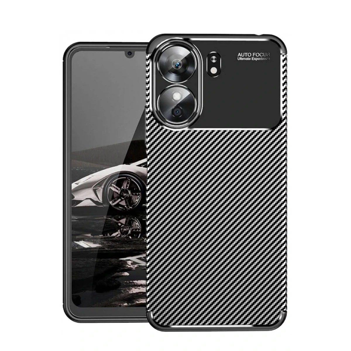 Newface Xiaomi Redmi 13C Kılıf Auto Focus Karbon Kapak - Siyah — görsel 5