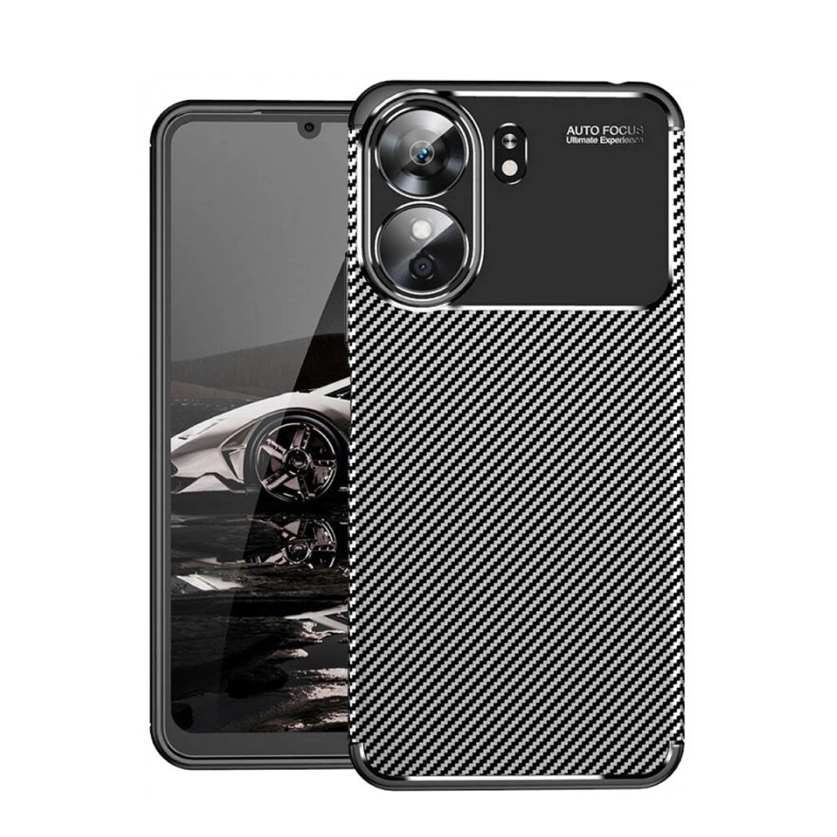 Newface Xiaomi Redmi 13C Kılıf Auto Focus Karbon Kapak - Siyah — görsel 8